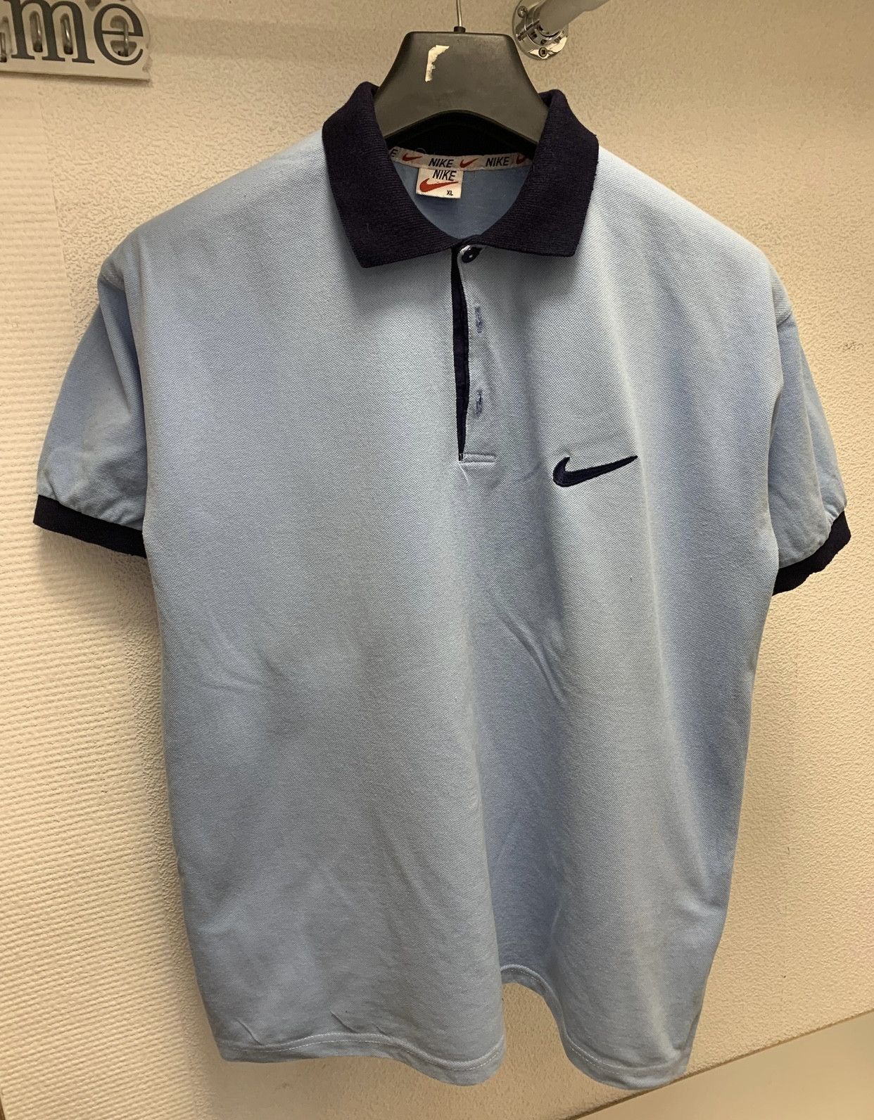 Nike Nike vintage blue polo Xl red tags 1990 80th 90th Size US XL / EU 56 / 4 - 1 Thumbnail