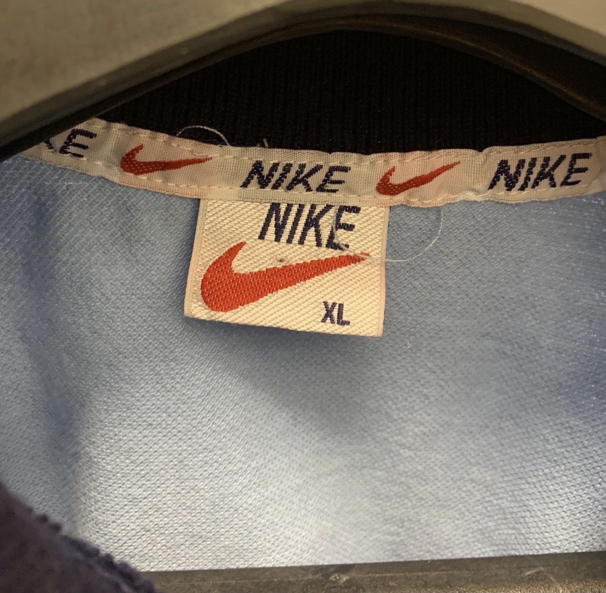 Nike Nike vintage blue polo Xl red tags 1990 80th 90th Size US XL / EU 56 / 4 - 2 Thumbnail