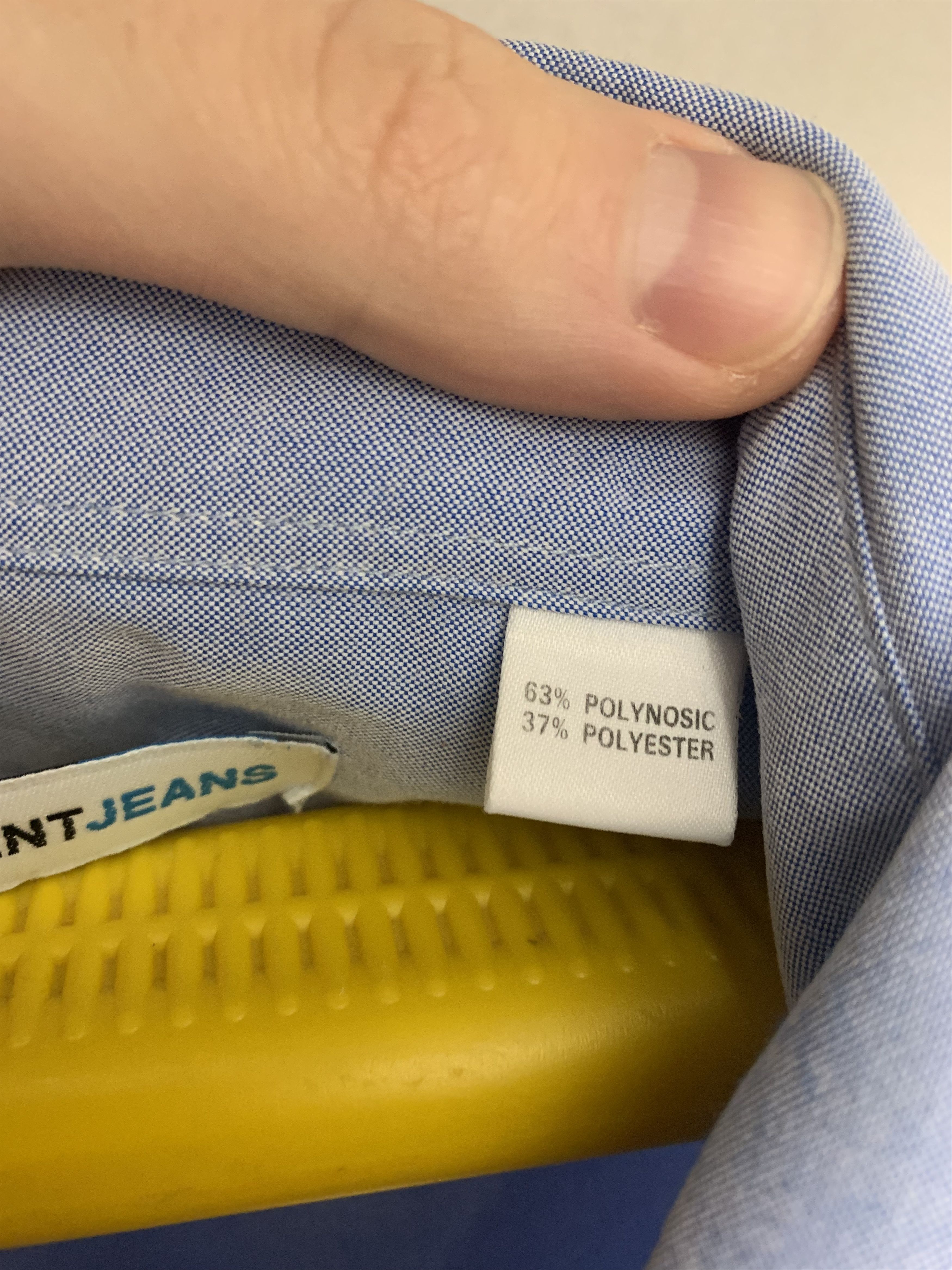 Yves Saint Laurent Yves Saint Laurent Jeans shirt Xl size logo in pocket Size US XL / EU 56 / 4 - 3 Thumbnail