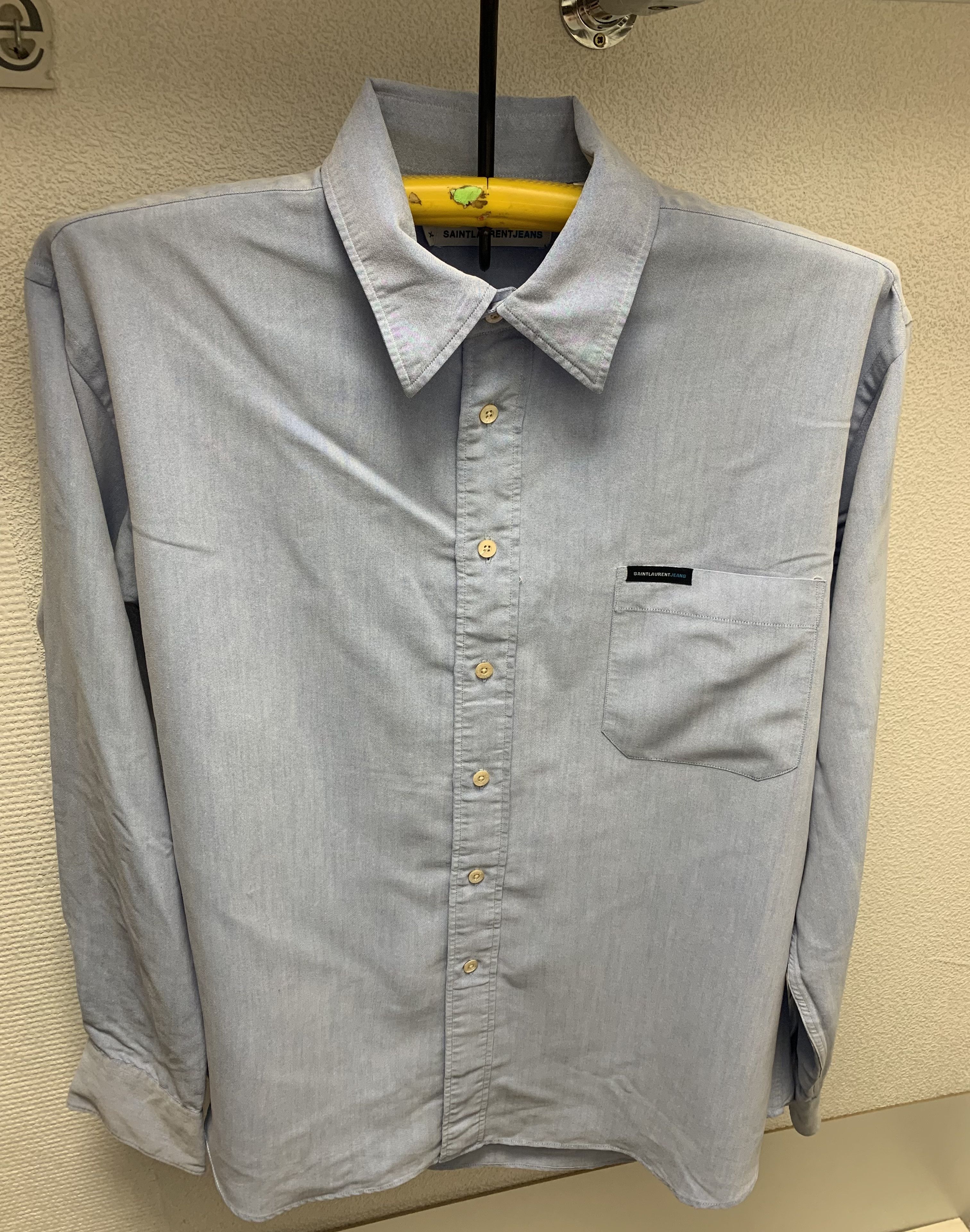 Yves Saint Laurent Yves Saint Laurent Jeans shirt Xl size logo in pocket Size US XL / EU 56 / 4 - 1 Thumbnail