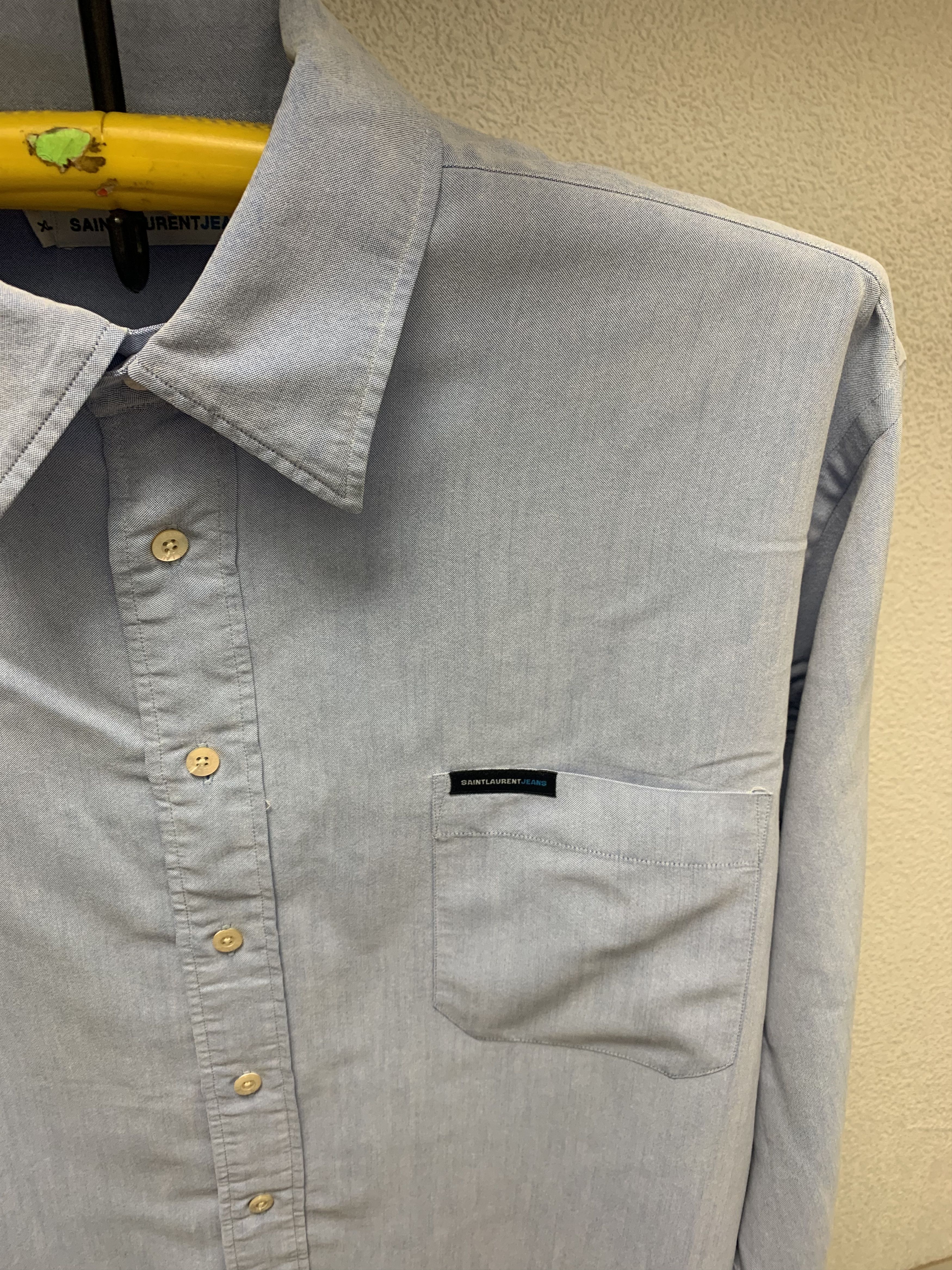 Yves Saint Laurent Yves Saint Laurent Jeans shirt Xl size logo in pocket Size US XL / EU 56 / 4 - 2 Thumbnail