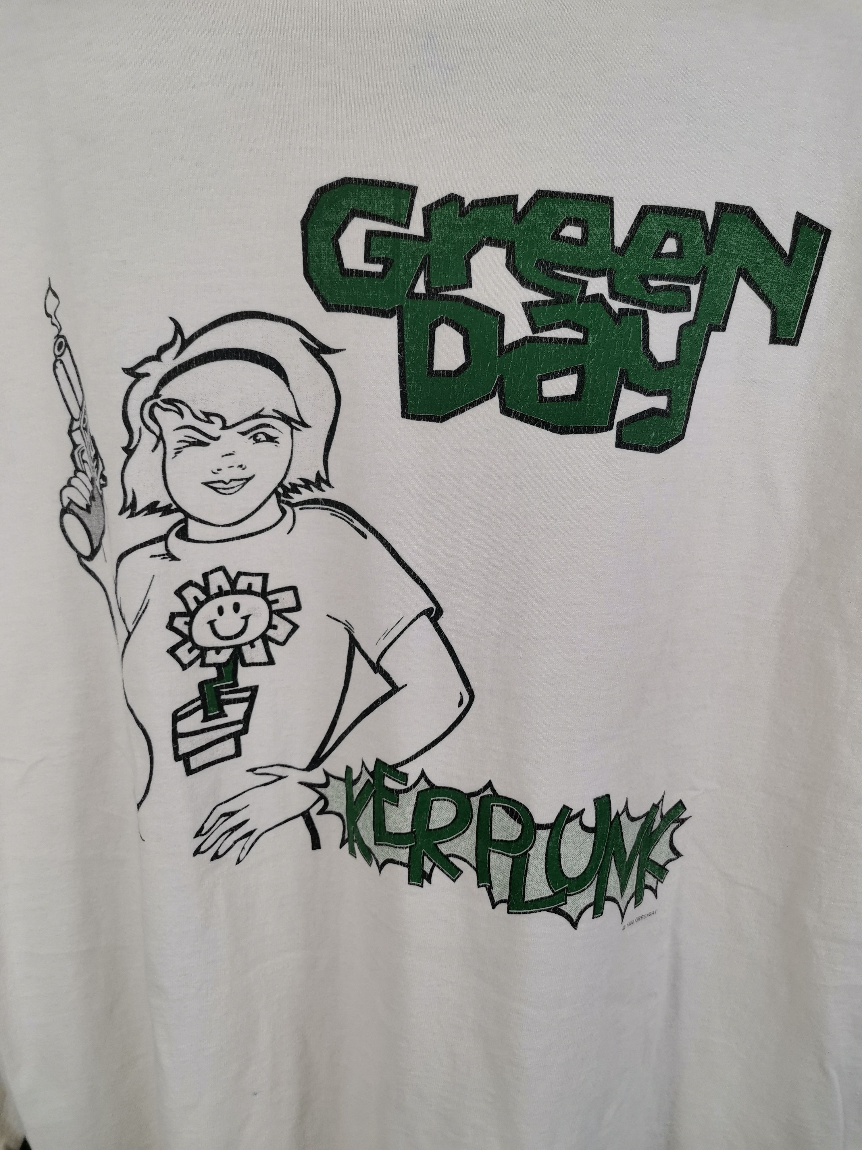 Band Tees Vintage 90s Green Day Kerplunk,1992, LookOut Records Studio Size US S / EU 44-46 / 1 - 2 Thumbnail