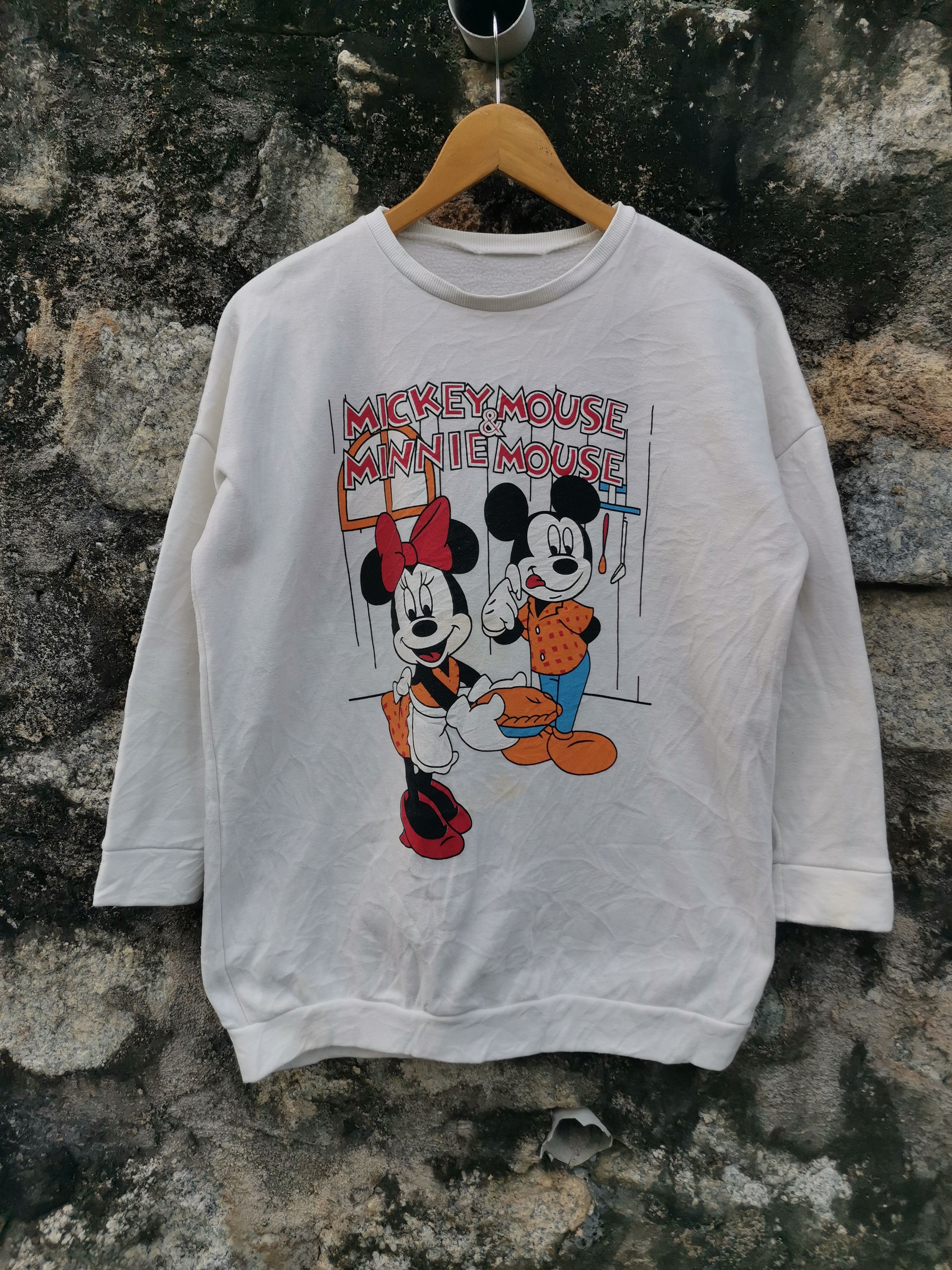 Disney Vintage Disney Mickey Mouse❌Minnie Mouse Sweatshirt Size US M / EU 48-50 / 2 - 1 Thumbnail