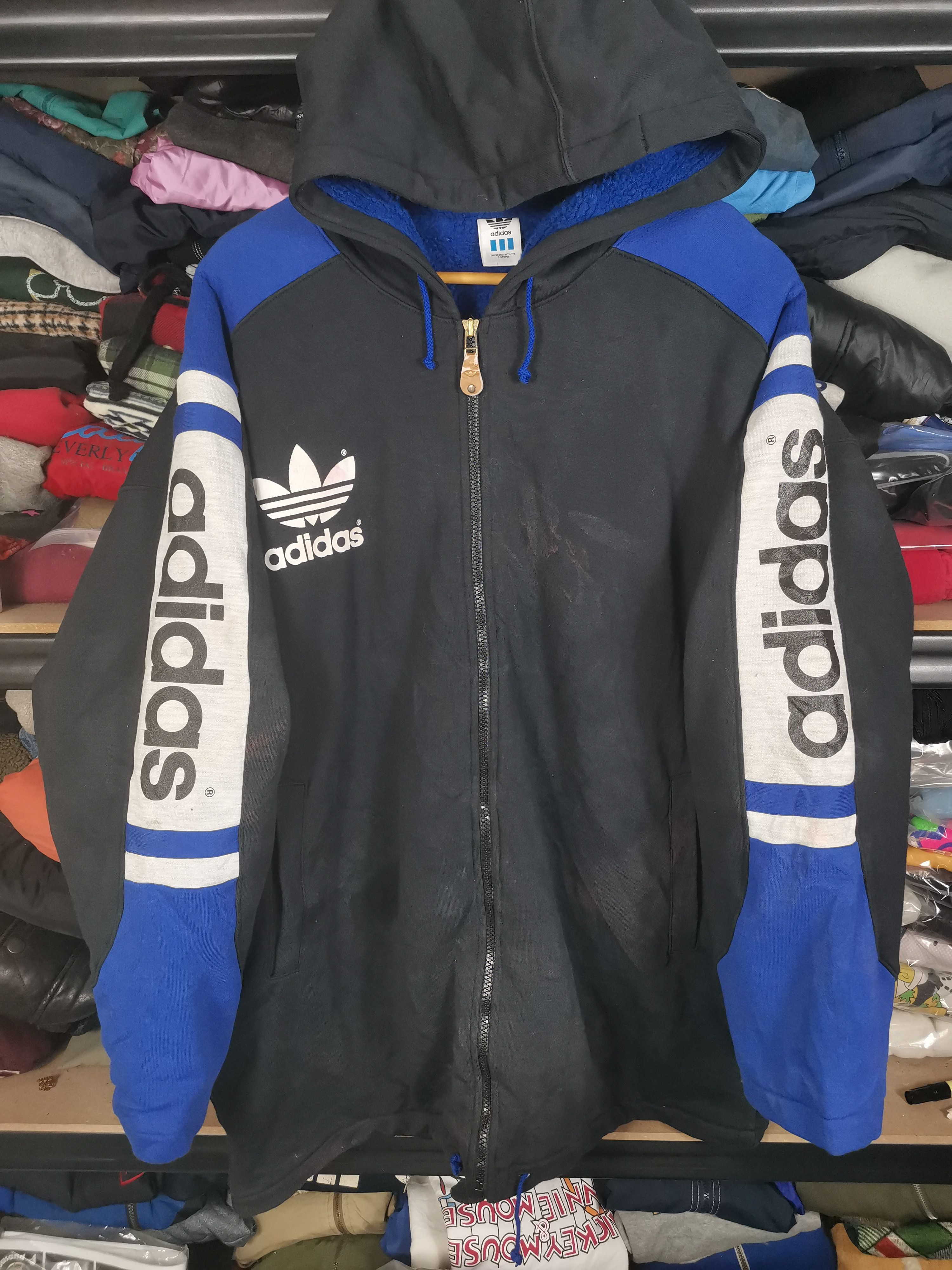Adidas Vintage 90s Adidas Descente Hoodie Jacket Size US L / EU 52-54 / 3 - 3 Thumbnail