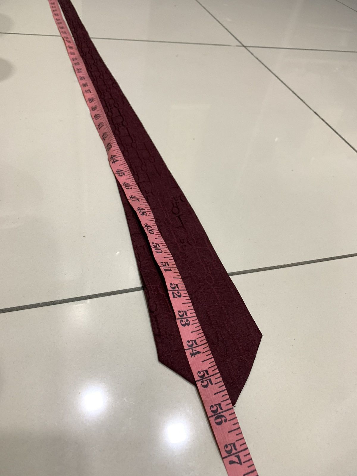Christian Dior Monsieur × Dior × Vintage VINTAGE DIOR OBLIQUE EMBOSSED MONOGRAM NECK TIE Size ONE SIZE - 4 Thumbnail