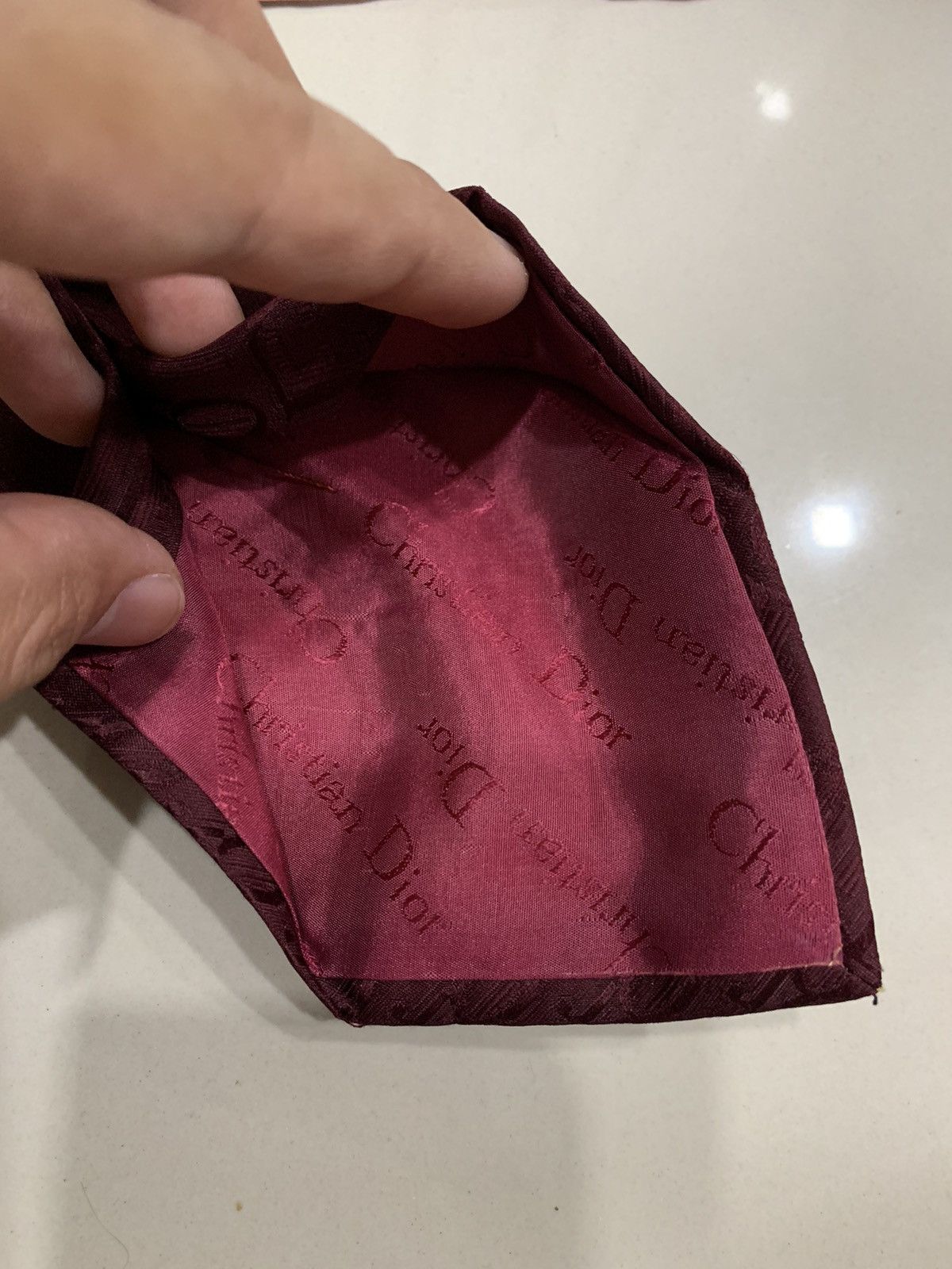 Christian Dior Monsieur × Dior × Vintage VINTAGE DIOR OBLIQUE EMBOSSED MONOGRAM NECK TIE Size ONE SIZE - 5 Thumbnail