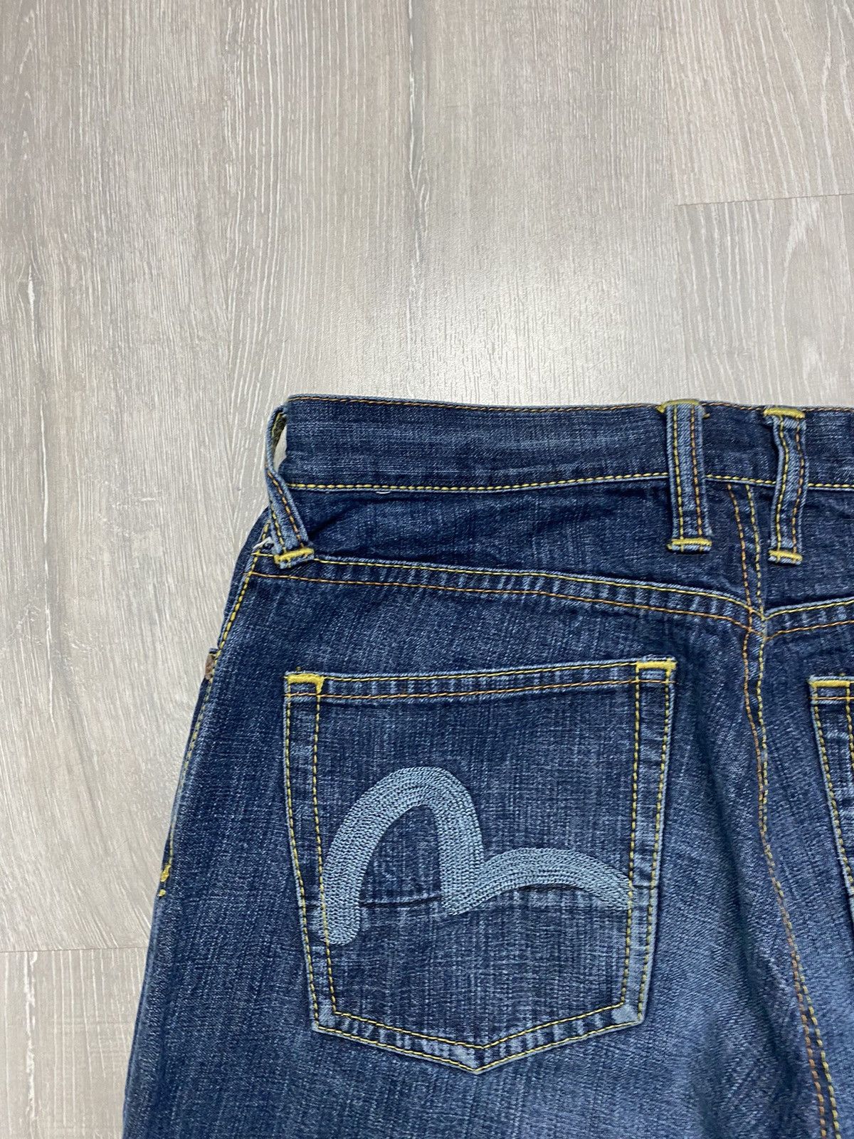 Evisu Evisu jeans vintage navy denim blue seagulls selvedge Size US 29 - 4 Thumbnail
