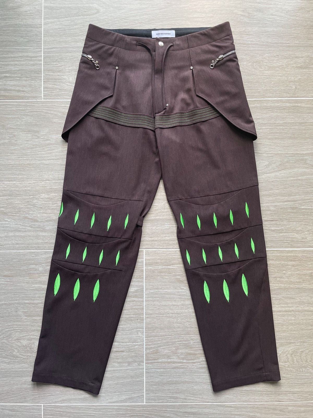 Kiko Kostadinov 00102021 SS21 Arcadia Embroidered Trouser | Grailed