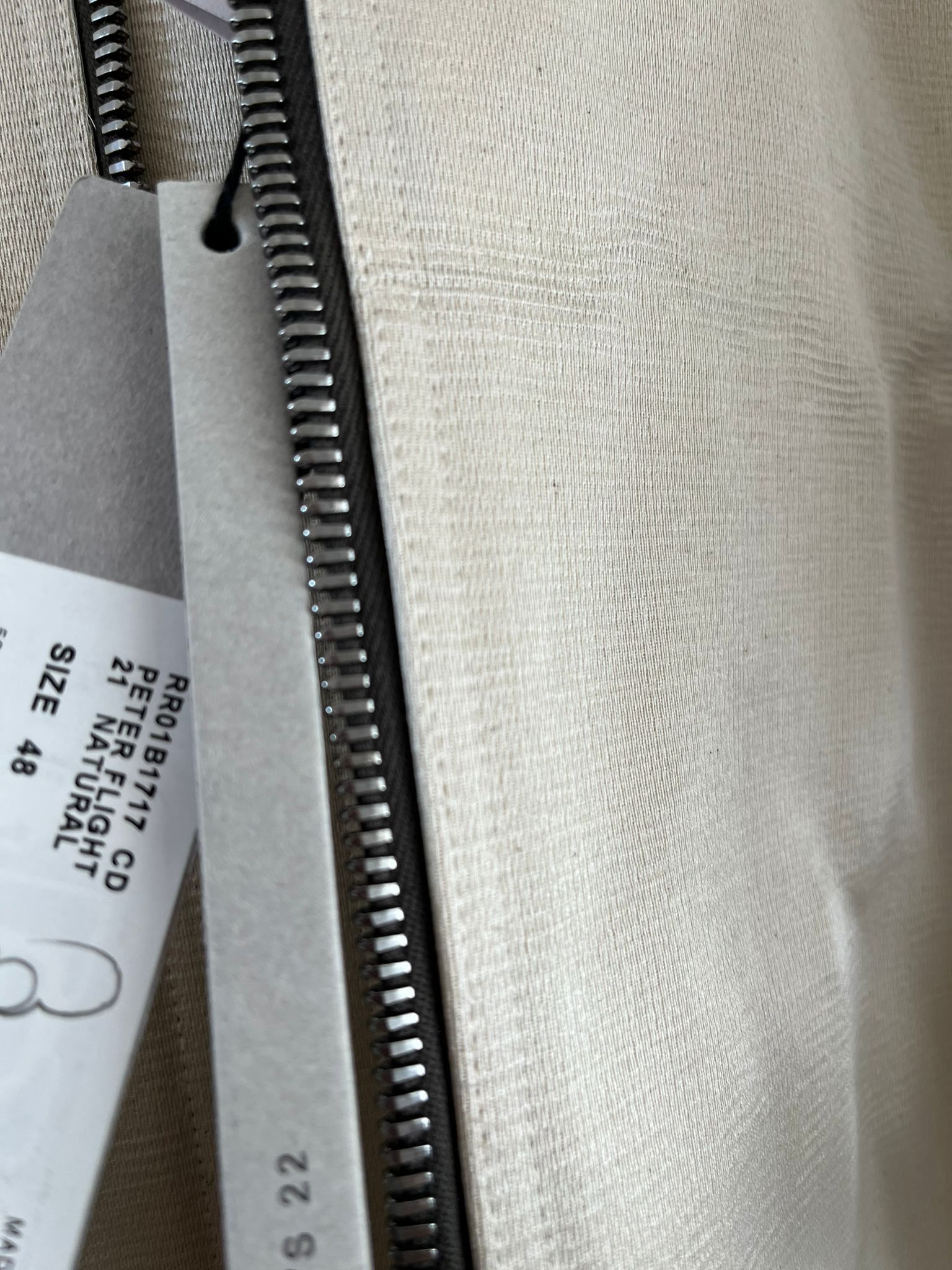 Rick Owens Peter Flight Bomber in Natural Size US M / EU 48-50 / 2 - 9 Thumbnail