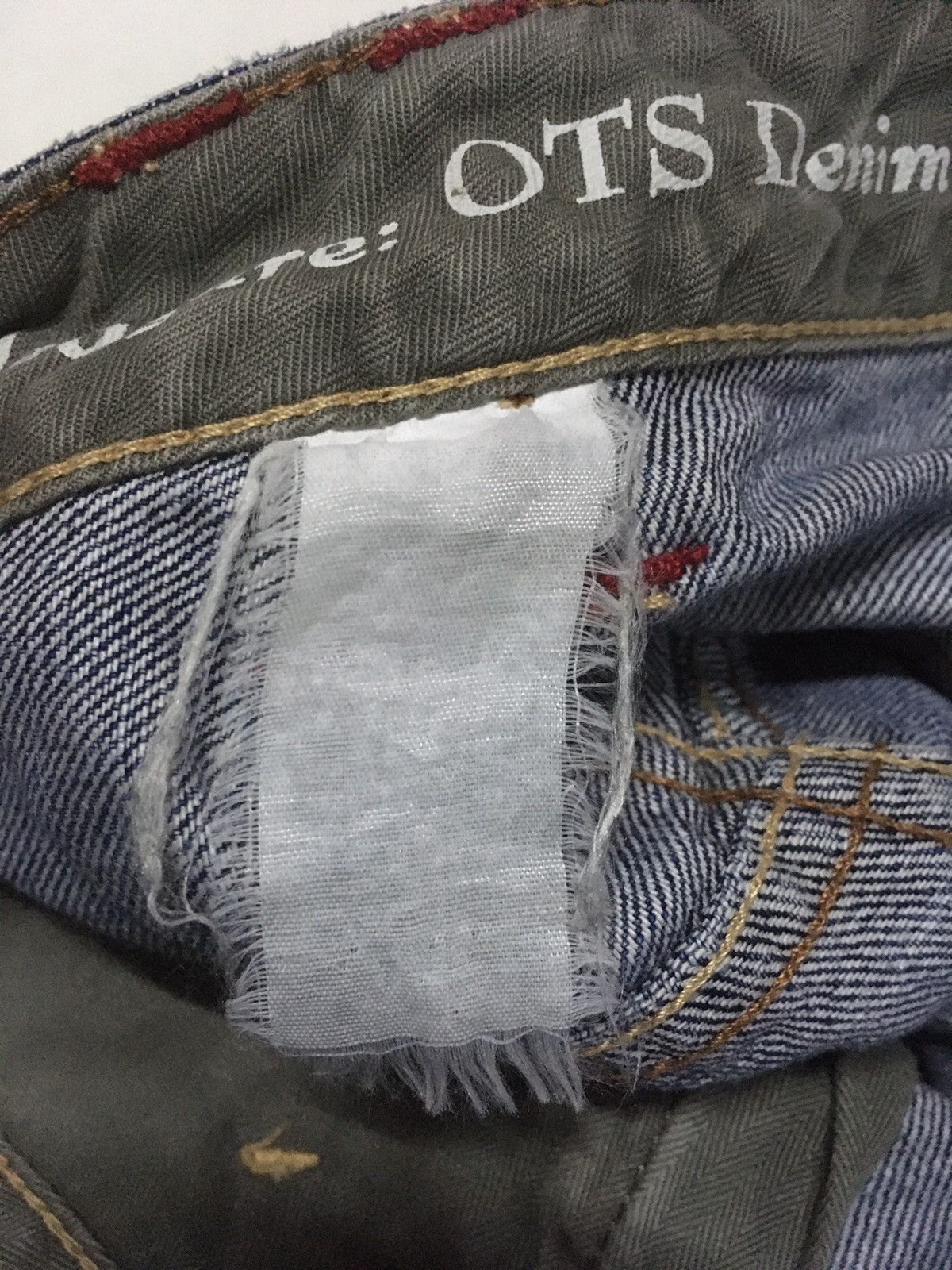 Japanese Brand × Vintage Vintage one true Saxon blue wash distressed denim Size US 33 - 11 Thumbnail