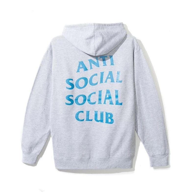 Anti Social Social Club DS ASSC BLUE Logo Myself Grey Hoodie in hand Supreme CPFM Size US M / EU 48-50 / 2 - 1 Thumbnail