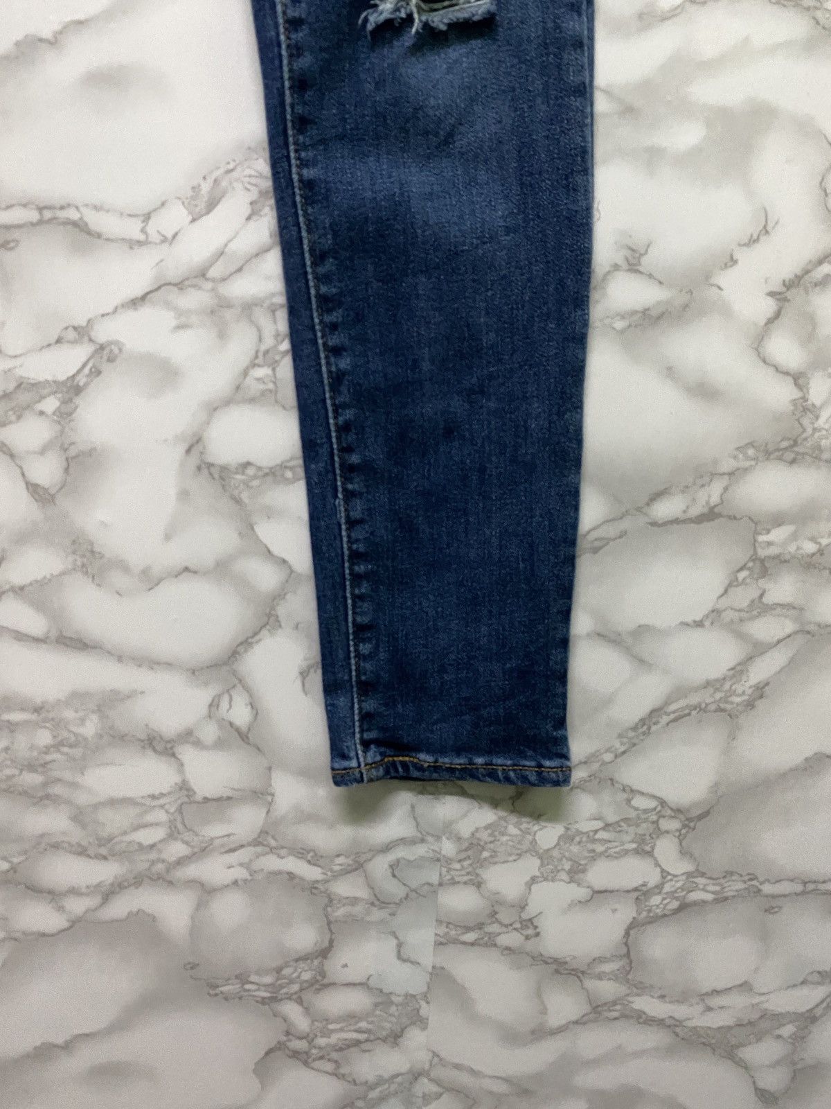 Levi's × Vintage LEVIS 711 Skinny Elastic Jeans Distressed Denim - L14 Size US 30 / EU 46 - 7 Thumbnail