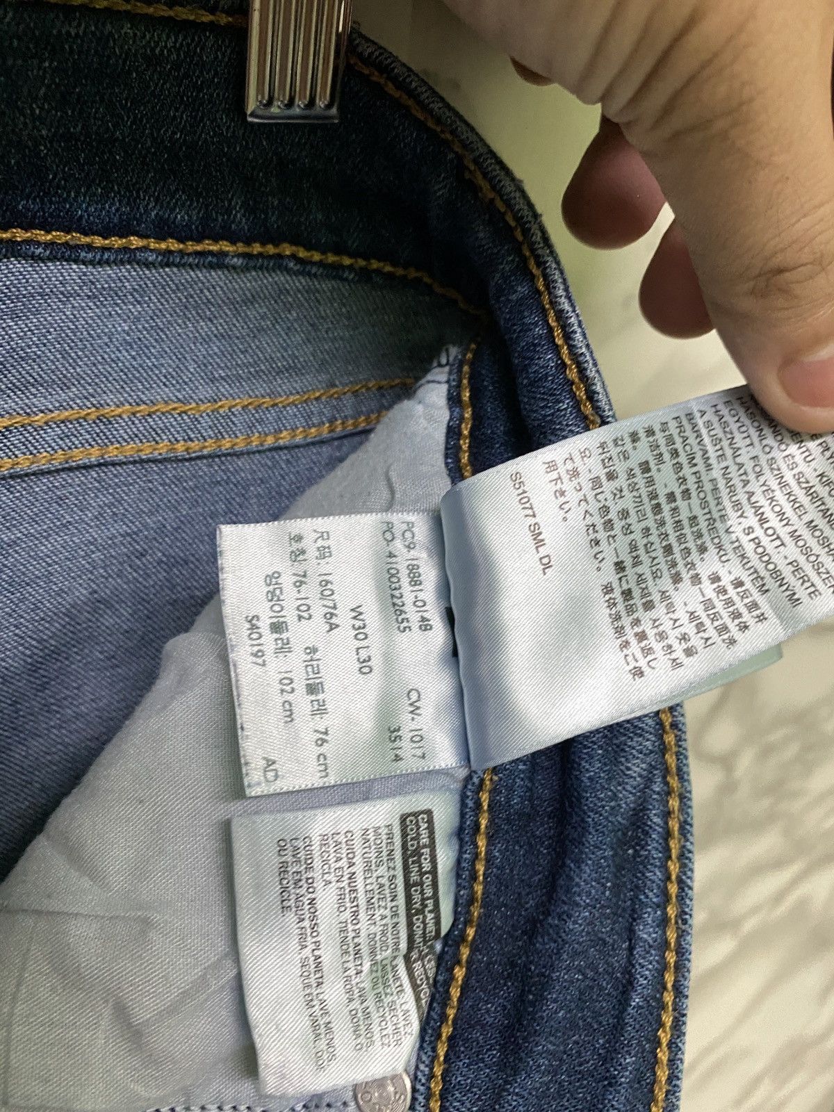 Levi's × Vintage LEVIS 711 Skinny Elastic Jeans Distressed Denim - L14 Size US 30 / EU 46 - 17 Thumbnail