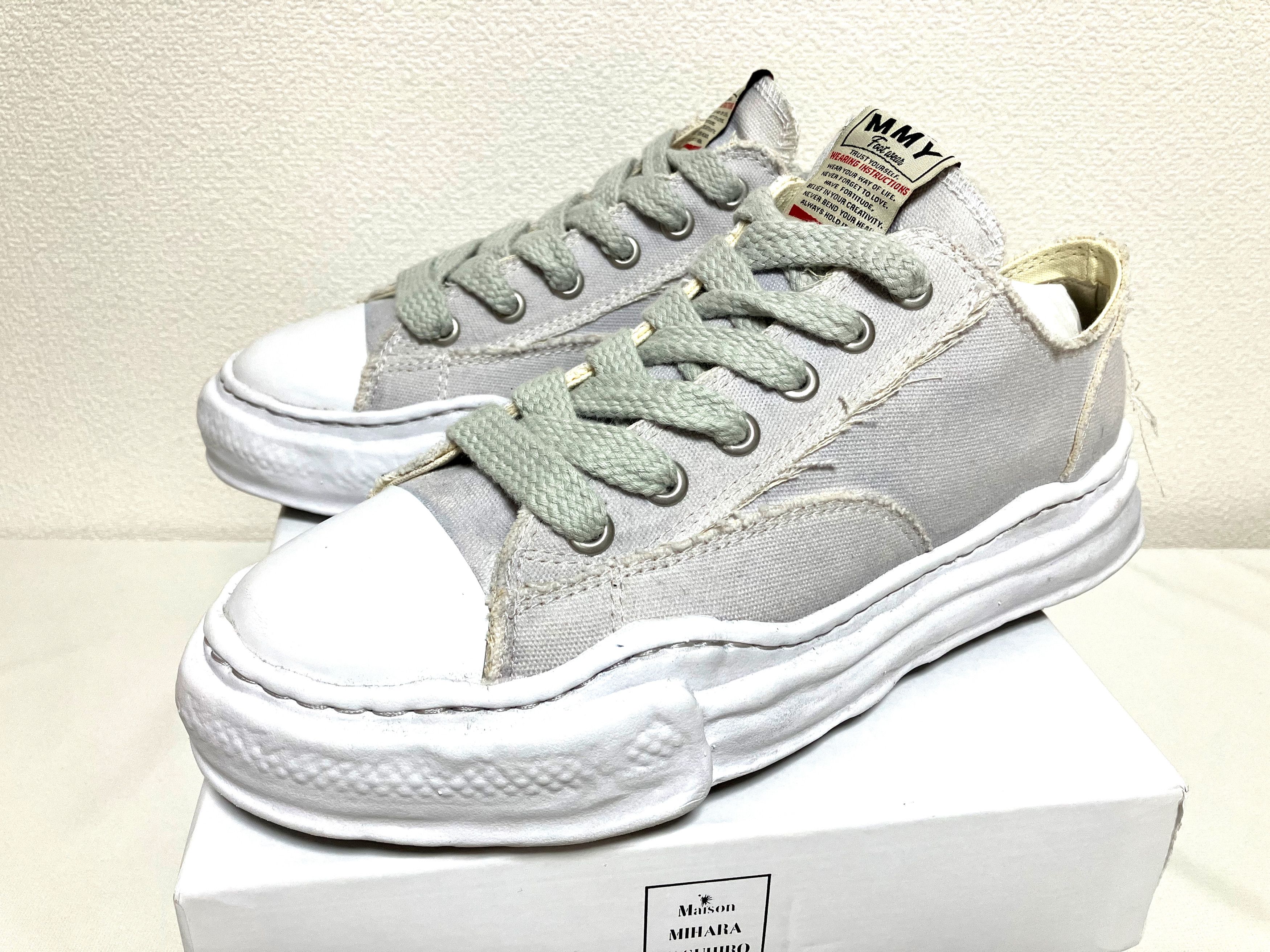 image of Miharayasuhiro Mihara Yasuhiro Peterson OG Sole Over Dyed Low-Cut Gray 44 Shoes in Grey (Size 11)
