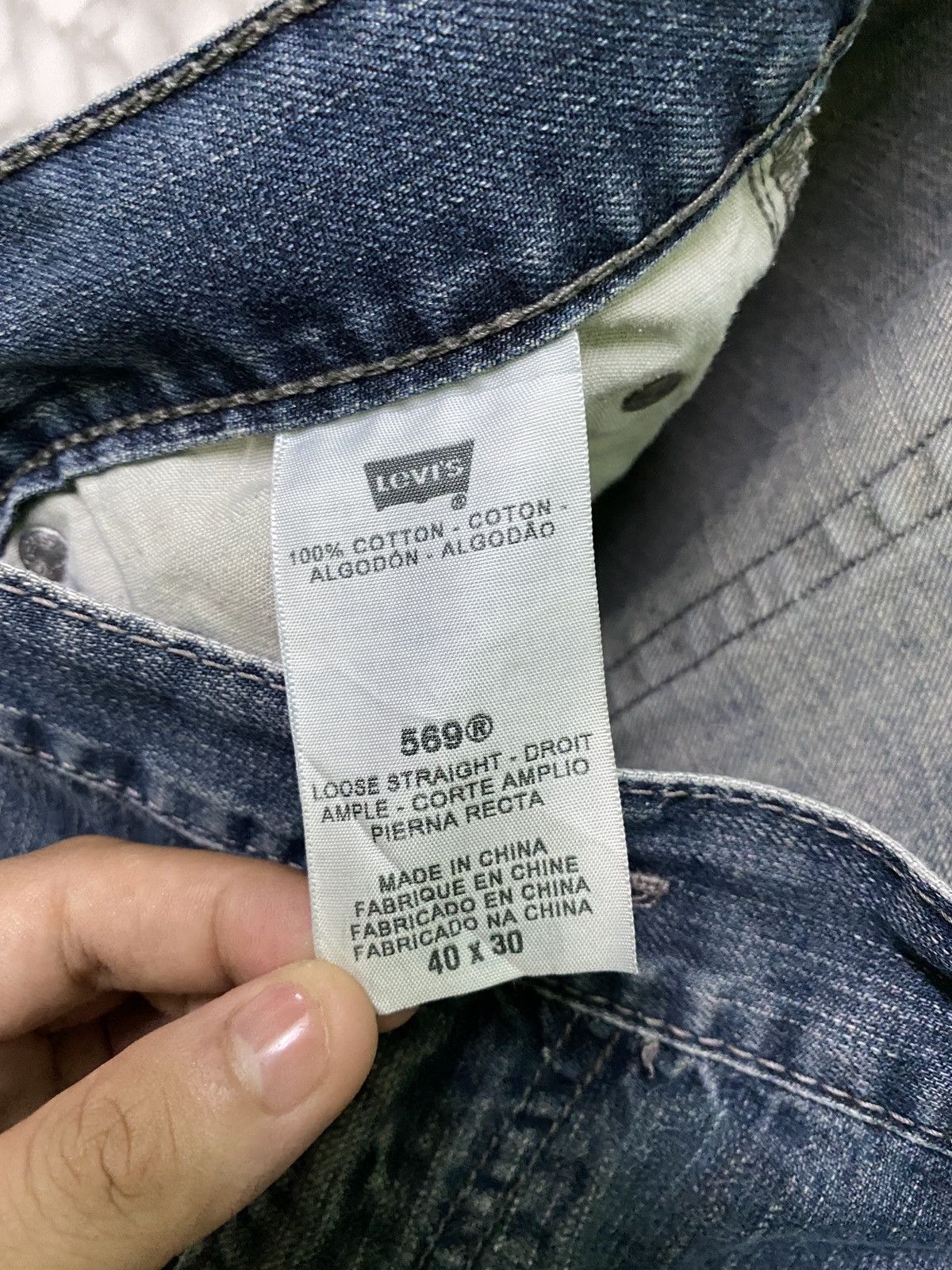 Levi's × Levi's Vintage Clothing × Vintage Vintage LEVIS 569 Loose Straight Denim Jean - L12 Size US 40 / EU 56 - 19 Thumbnail