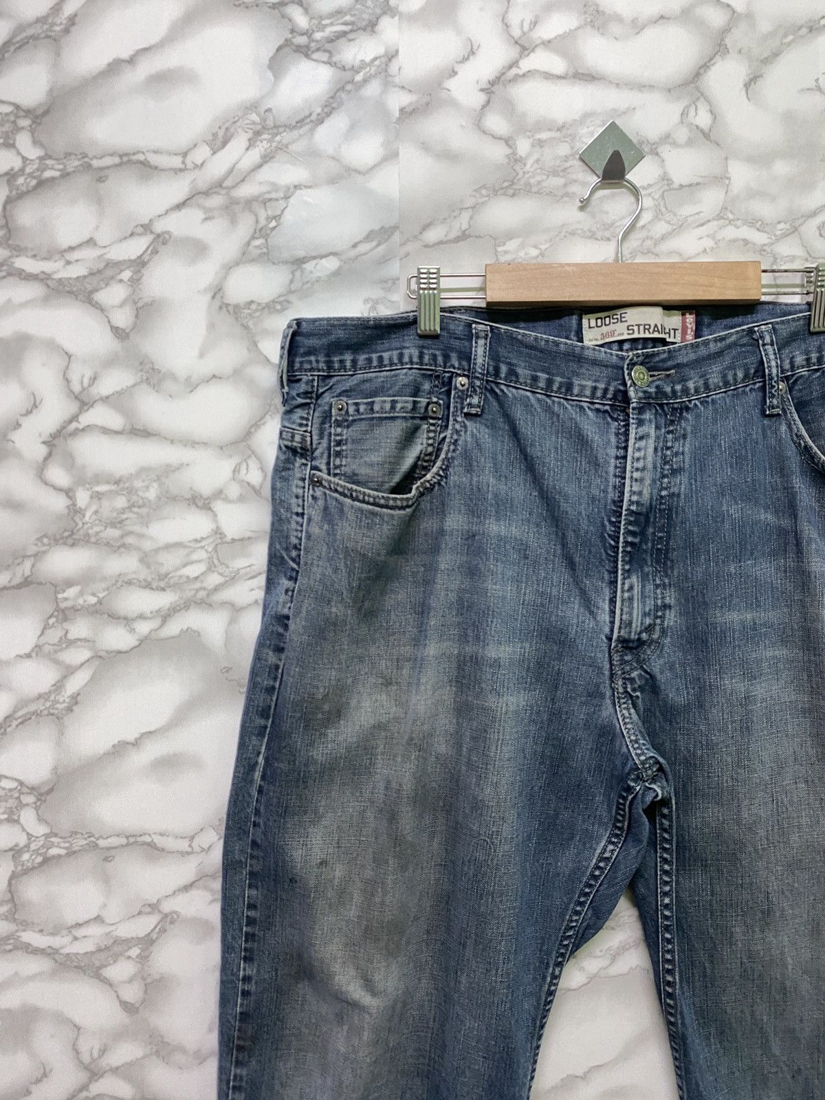 Levi's × Levi's Vintage Clothing × Vintage Vintage LEVIS 569 Loose Straight Denim Jean - L12 Size US 40 / EU 56 - 4 Thumbnail