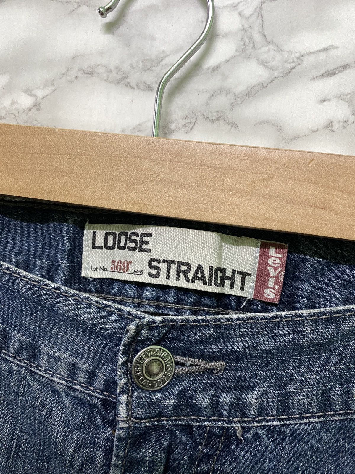 Levi's × Levi's Vintage Clothing × Vintage Vintage LEVIS 569 Loose Straight Denim Jean - L12 Size US 40 / EU 56 - 9 Thumbnail