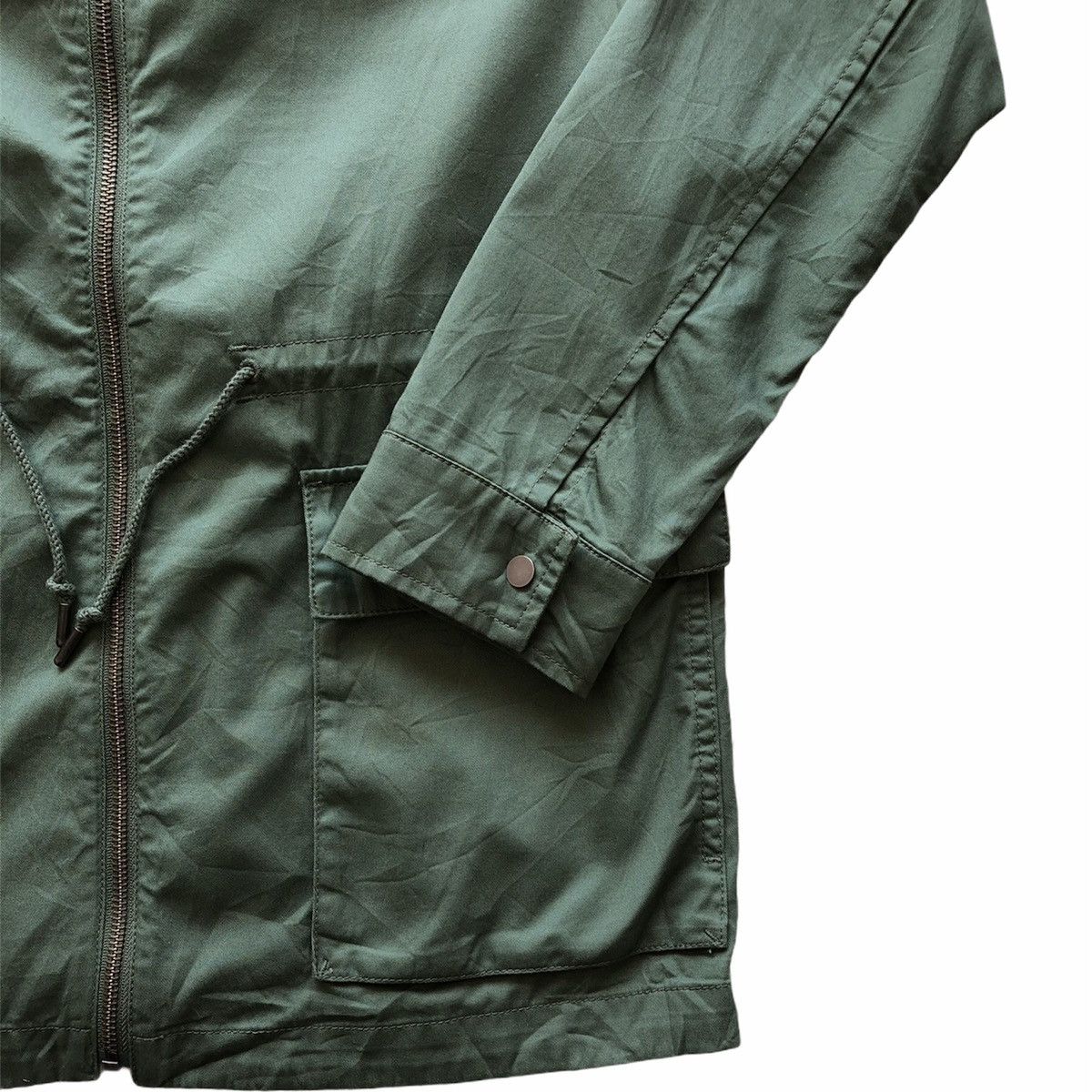 Japanese Brand Military Style Zipper Light Jacket by Uniqlo Size US M / EU 48-50 / 2 - 2 Thumbnail