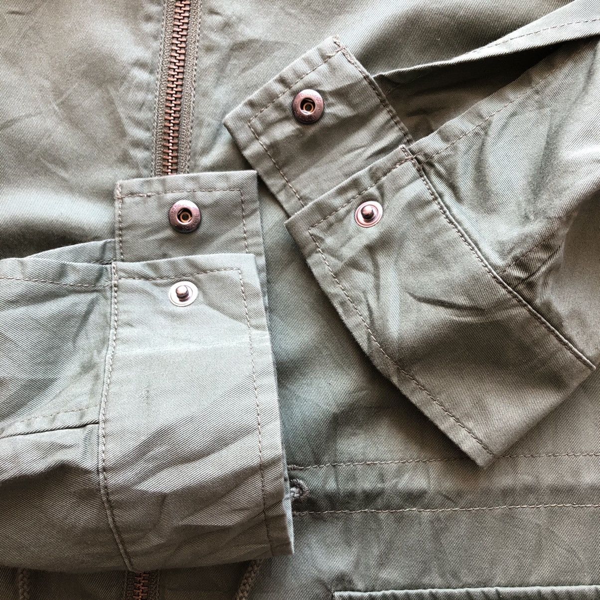 Japanese Brand Military Style Zipper Light Jacket by Uniqlo Size US M / EU 48-50 / 2 - 5 Thumbnail