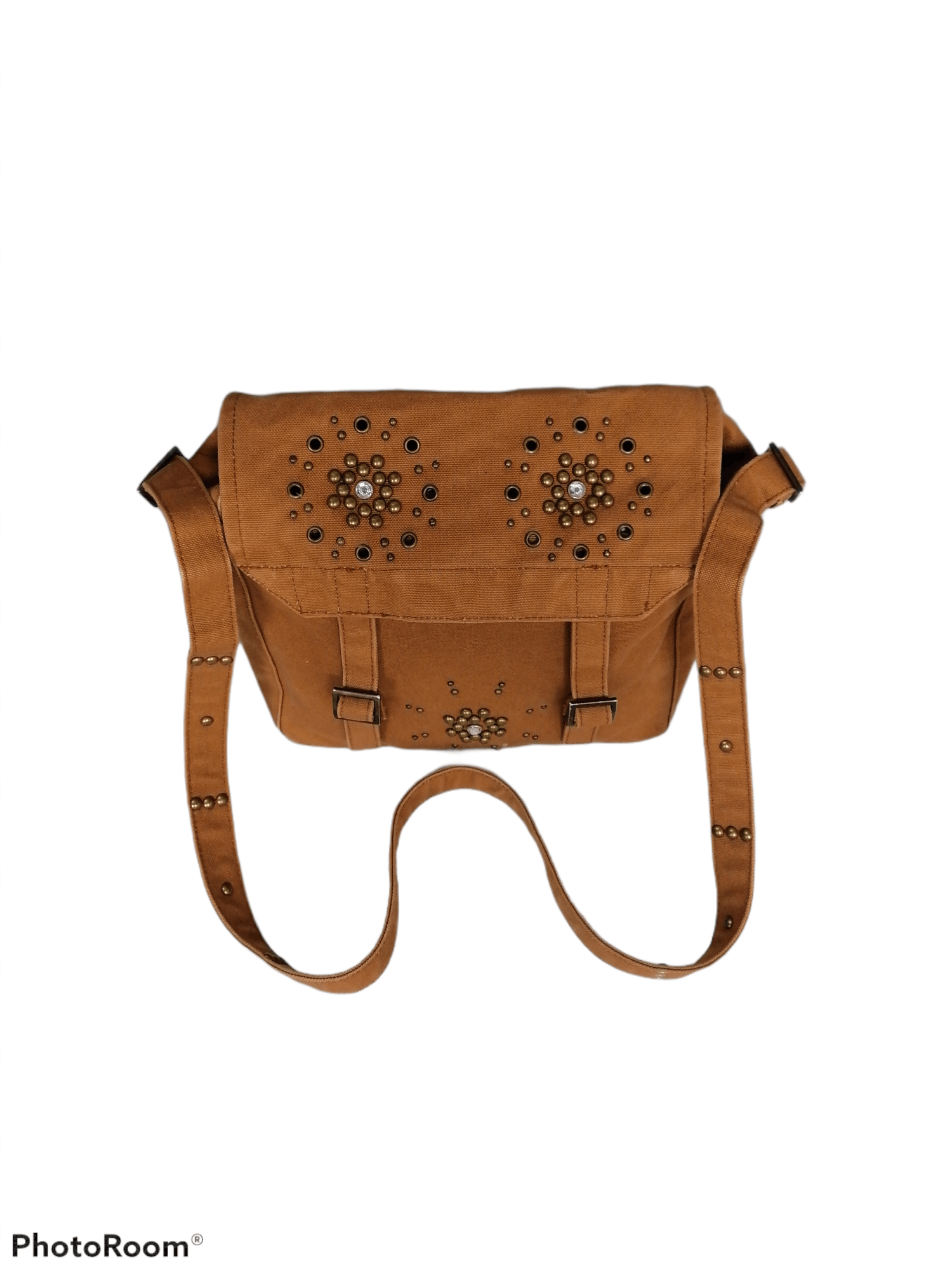 Japanese Brand PPFM Studded Duck Canvas Sling / Crossbody Bag Size ONE SIZE - 2 Thumbnail
