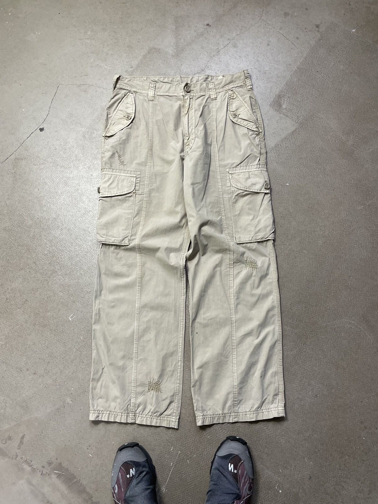 20471120 Japanese Multipocket Military Tactical Parachute Cargo Pants Size US 34 / EU 50 - 1 Thumbnail