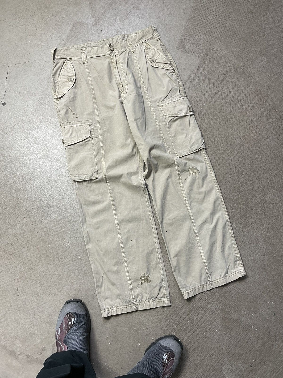 20471120 Japanese Multipocket Military Tactical Parachute Cargo Pants Size US 34 / EU 50 - 2 Thumbnail