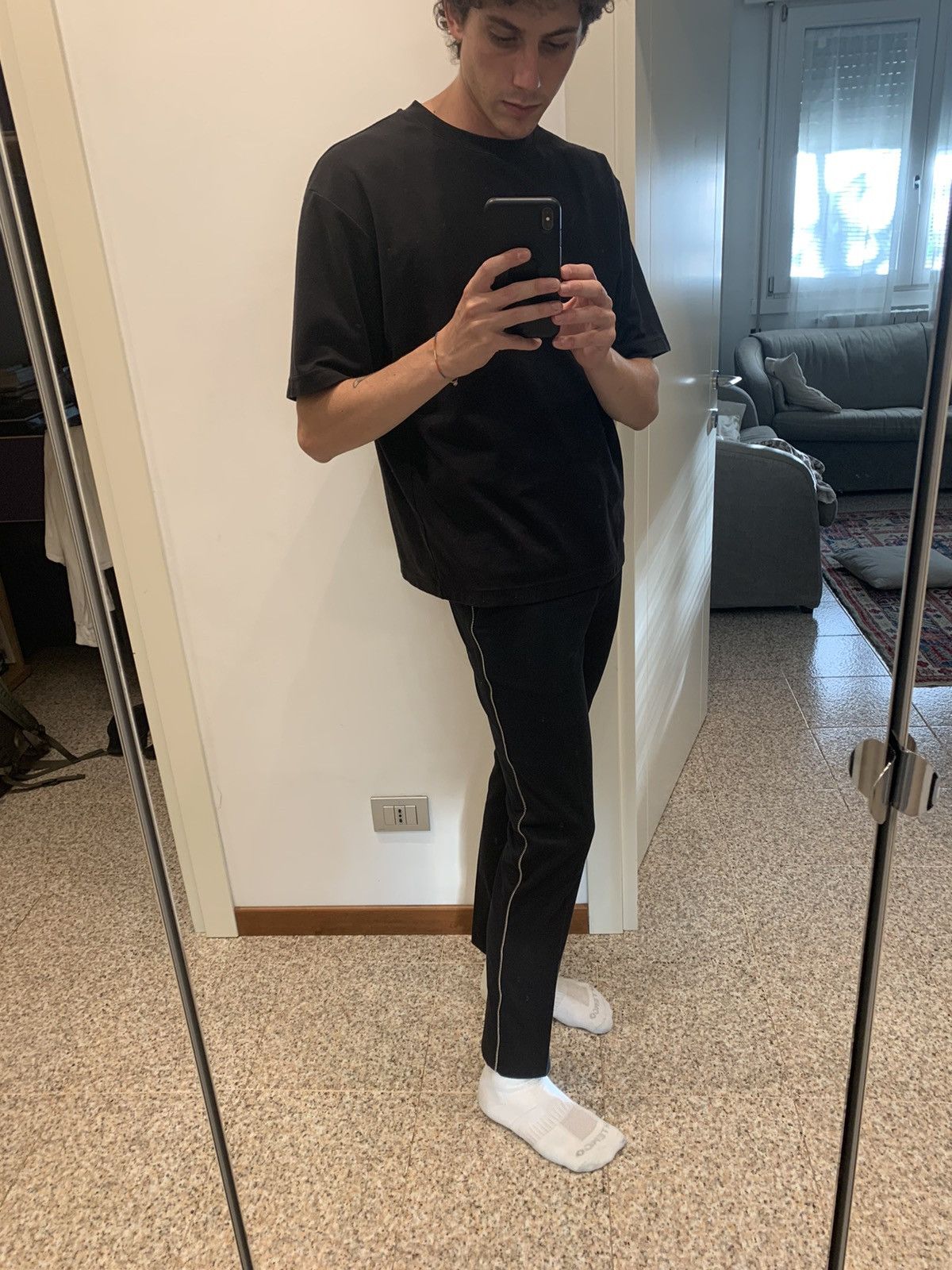 Helmut Lang Helmut lang black sode zip pants fw03 Size US 31 - 3 Thumbnail