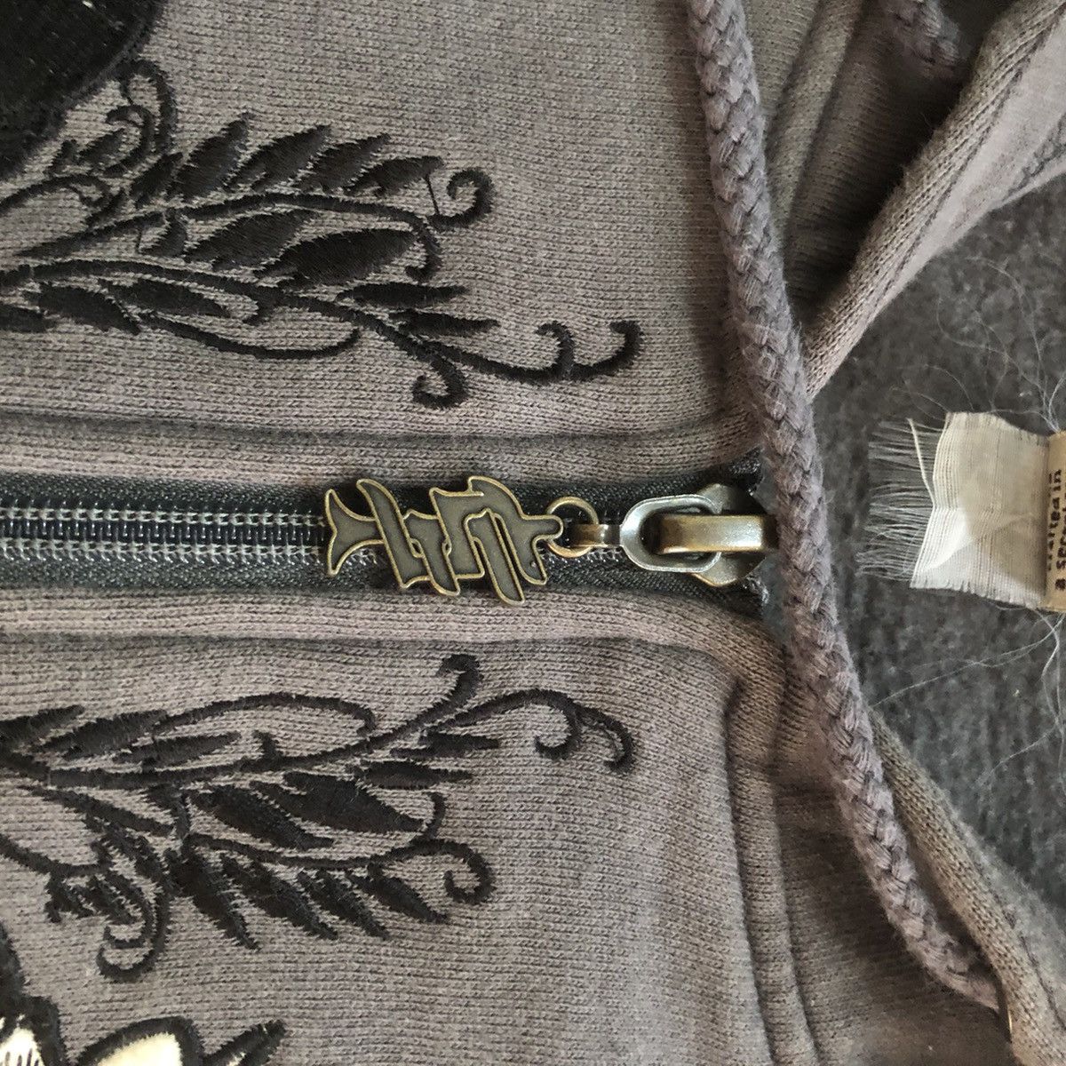 Japanese Brand Vintage Embroidery Skull Art Redeo Zipper Hodie Size US M / EU 48-50 / 2 - 5 Thumbnail
