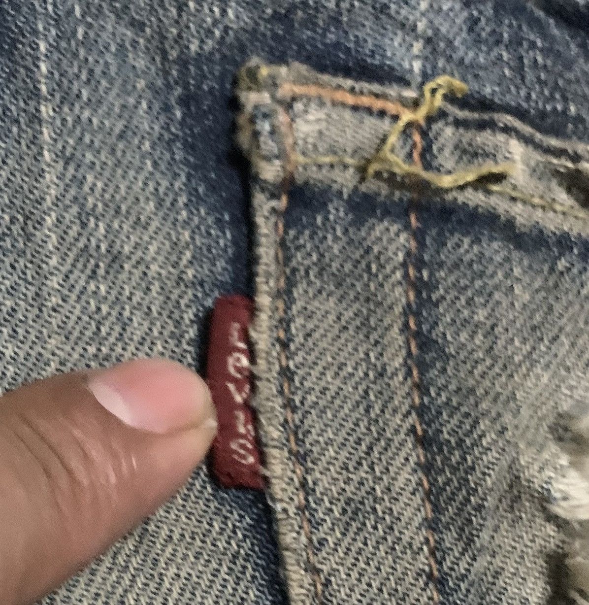 Levi's Vintage Levis 605 Straight Leg Faded Blue Jeans Size US 33 - 4 Thumbnail