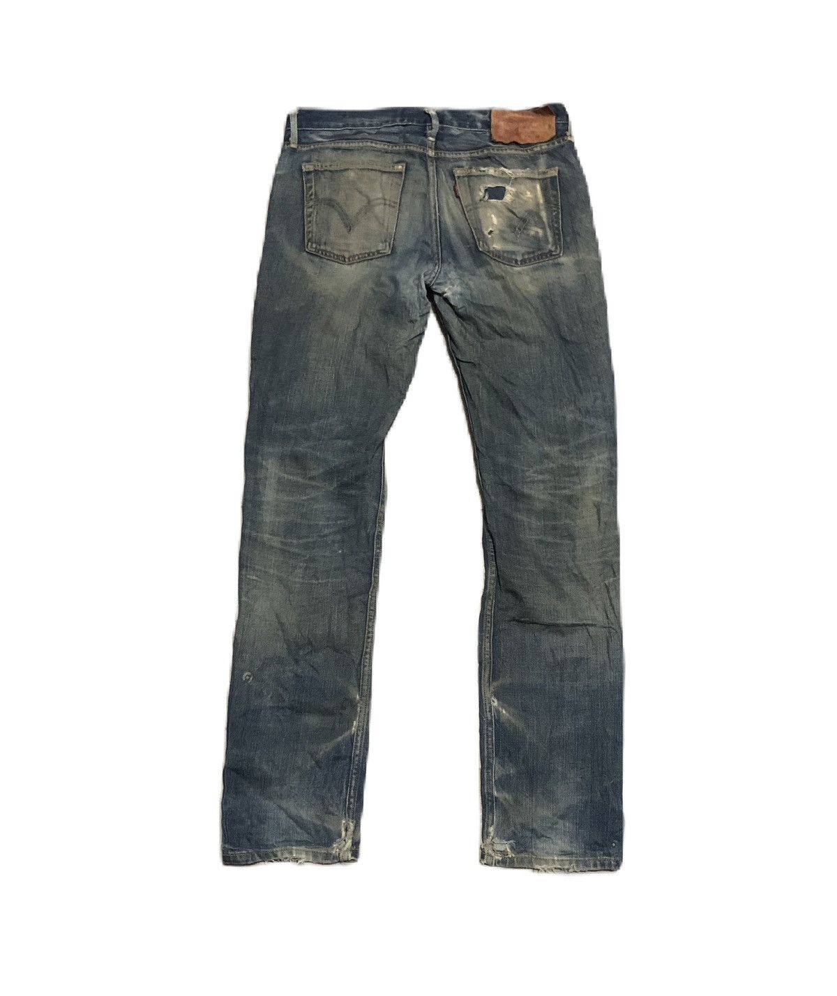 Levi's Vintage Levis 605 Straight Leg Faded Blue Jeans Size US 33 - 2 Thumbnail