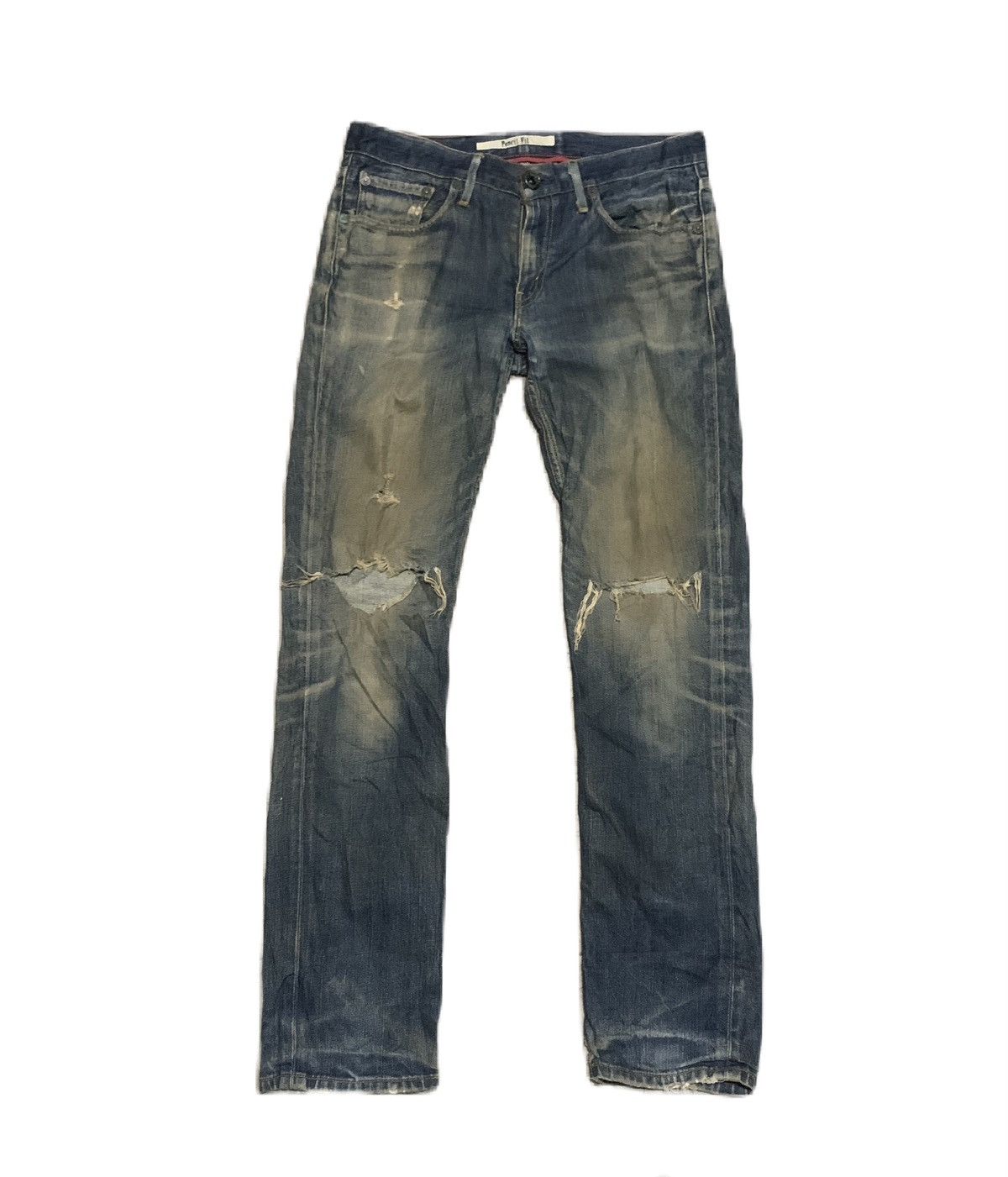 Levi's Vintage Levis 605 Straight Leg Faded Blue Jeans Size US 33 - 1 Thumbnail