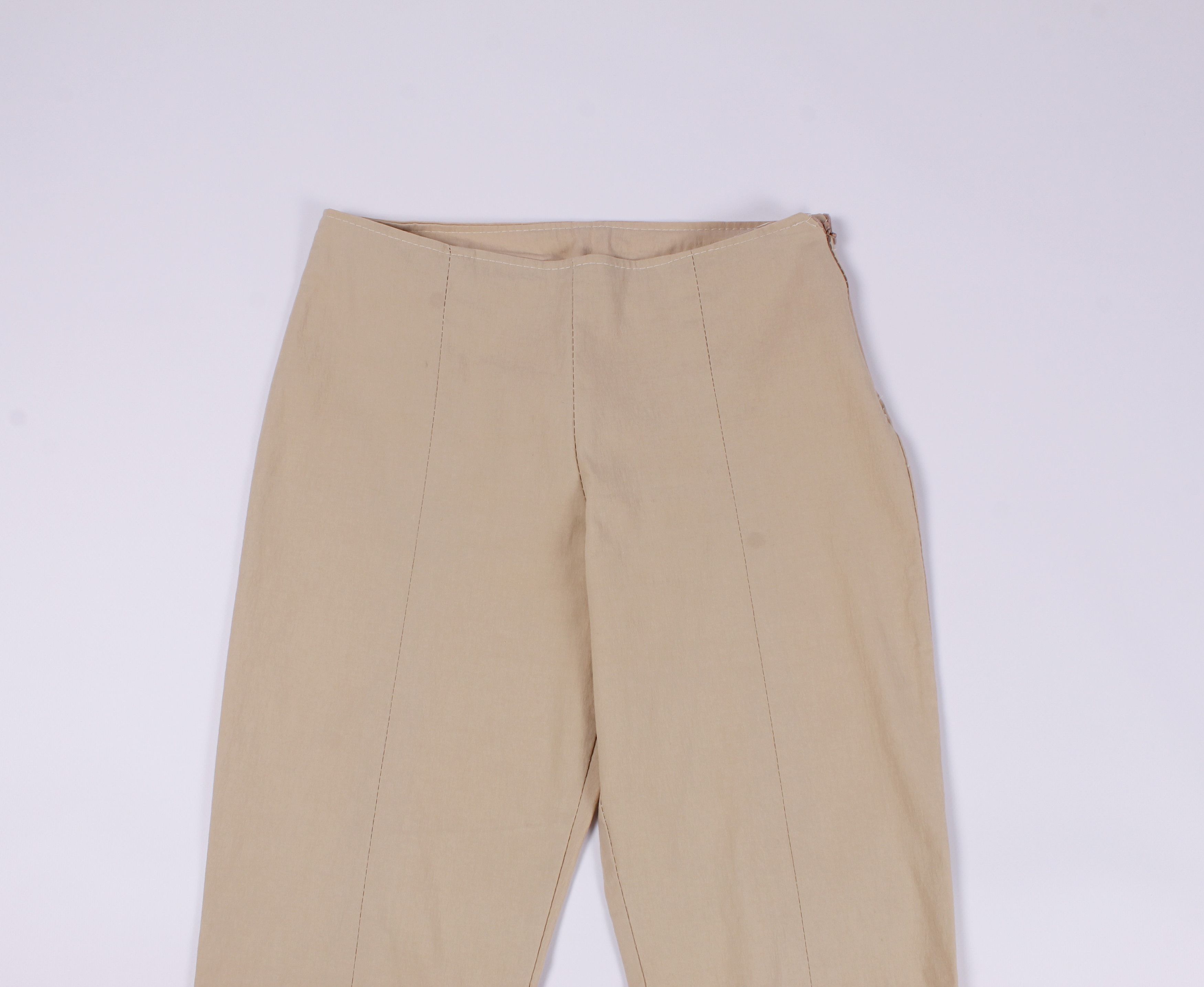 Vintage Vintage Y2K Wide Leg Decorated Trousers Pants Size 27" / US 4 / IT 40 - 2 Thumbnail