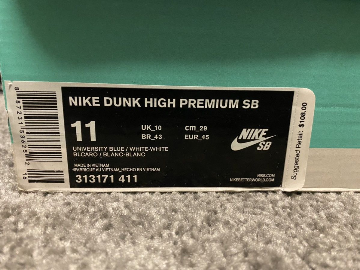 Nike × Vintage Nike SB Dunk High Rivalry Size US 11 / EU 44 - 10 Thumbnail