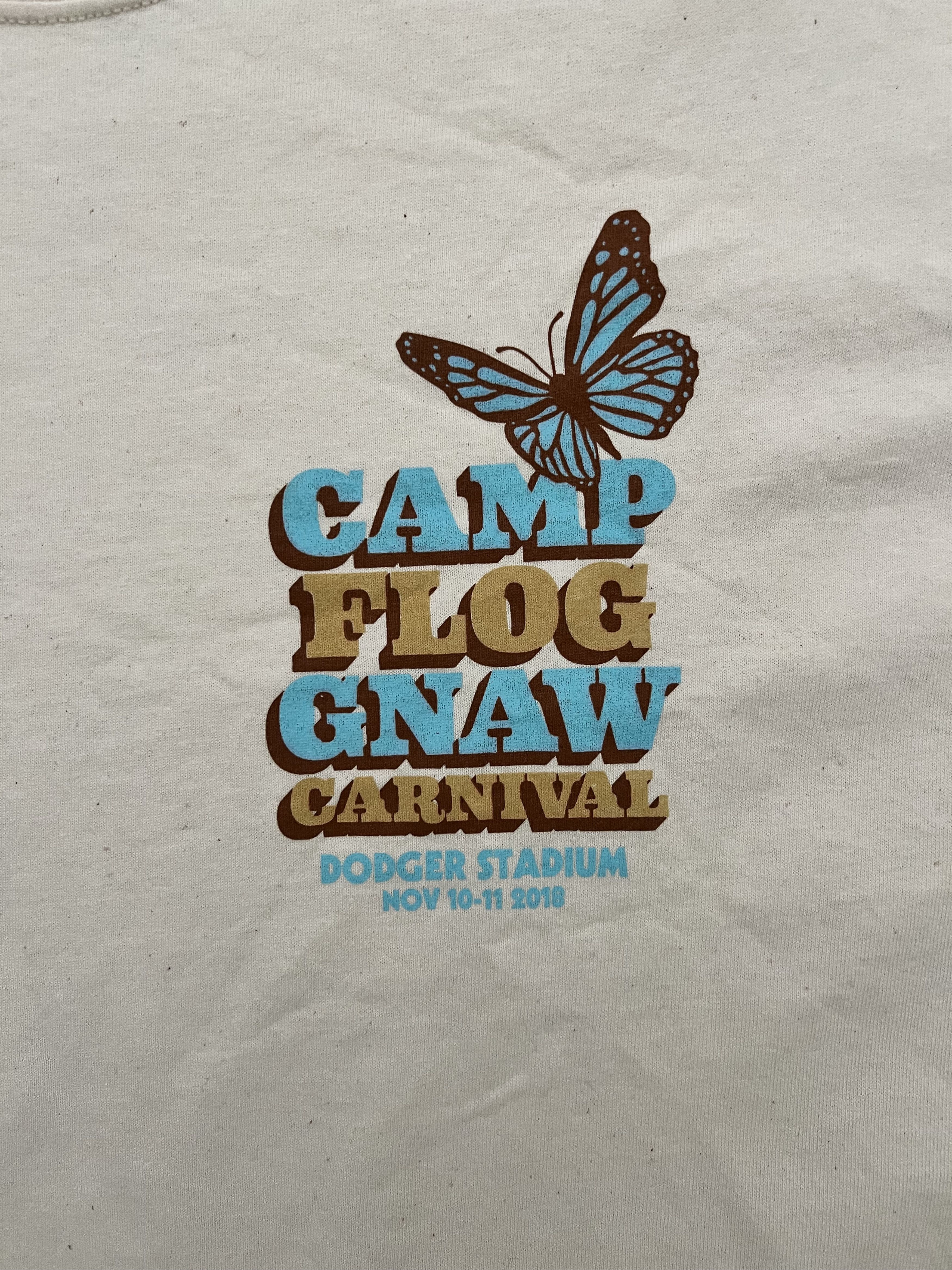 Golf Wang × Tyler The Creator 💚 2018 Camp Flog Gnaw Golf Wang Carnival Tee Cream Size US M / EU 48-50 / 2 - 3 Thumbnail