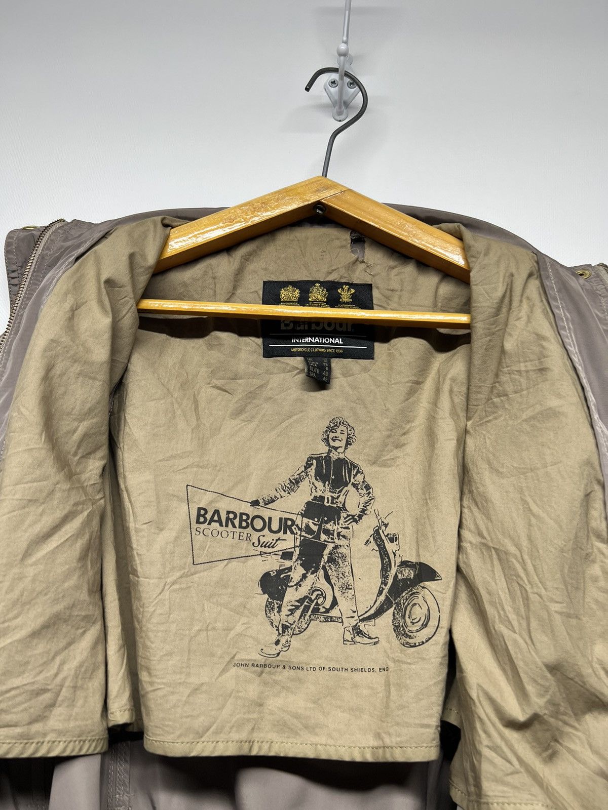 Barbour × Vintage Vintage Barbour International B.Ints Swingarm Casual Jacket Size M / US 6-8 / IT 42-44 - 21 Thumbnail