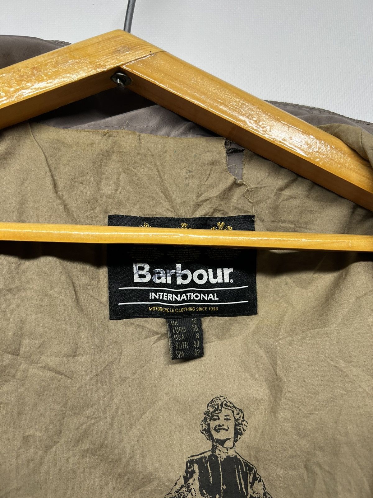Barbour × Vintage Vintage Barbour International B.Ints Swingarm Casual Jacket Size M / US 6-8 / IT 42-44 - 22 Thumbnail