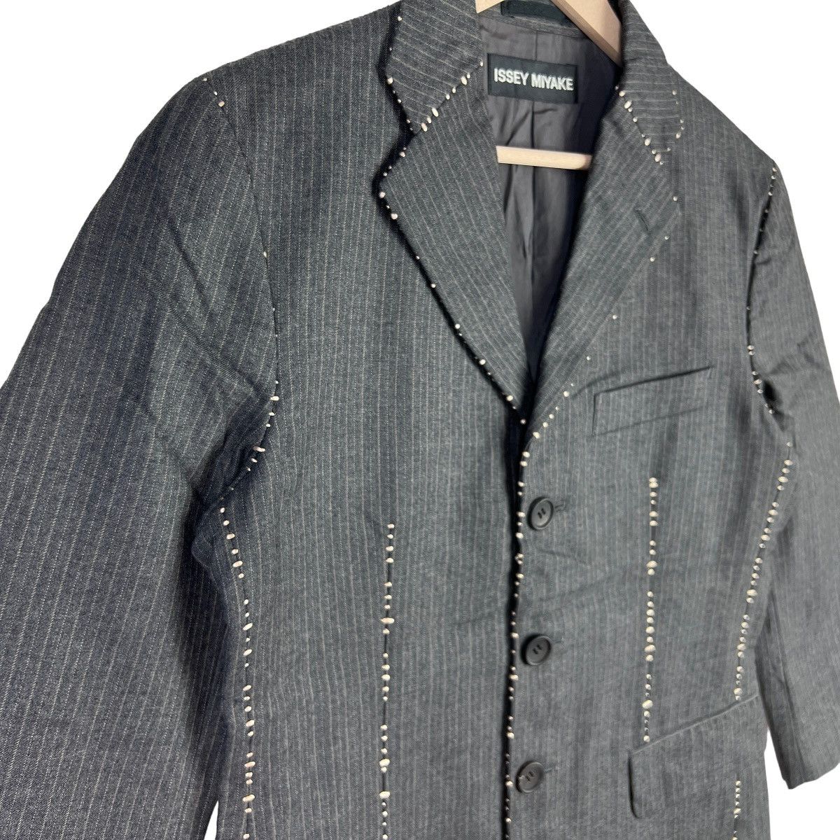 Issey Miyake ISSEY MIYAKE Blazer Jacket Stitches Design Size 40L - 3 Thumbnail