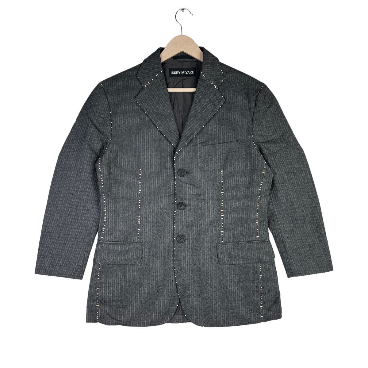 Issey Miyake ISSEY MIYAKE Blazer Jacket Stitches Design Size 40L - 1 Thumbnail