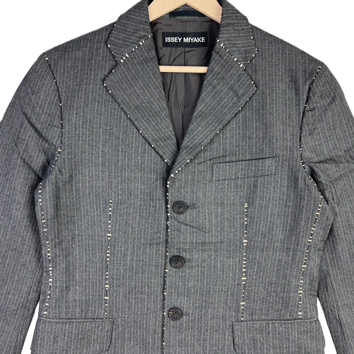 Issey Miyake ISSEY MIYAKE Blazer Jacket Stitches Design Size 40L - 2 Thumbnail
