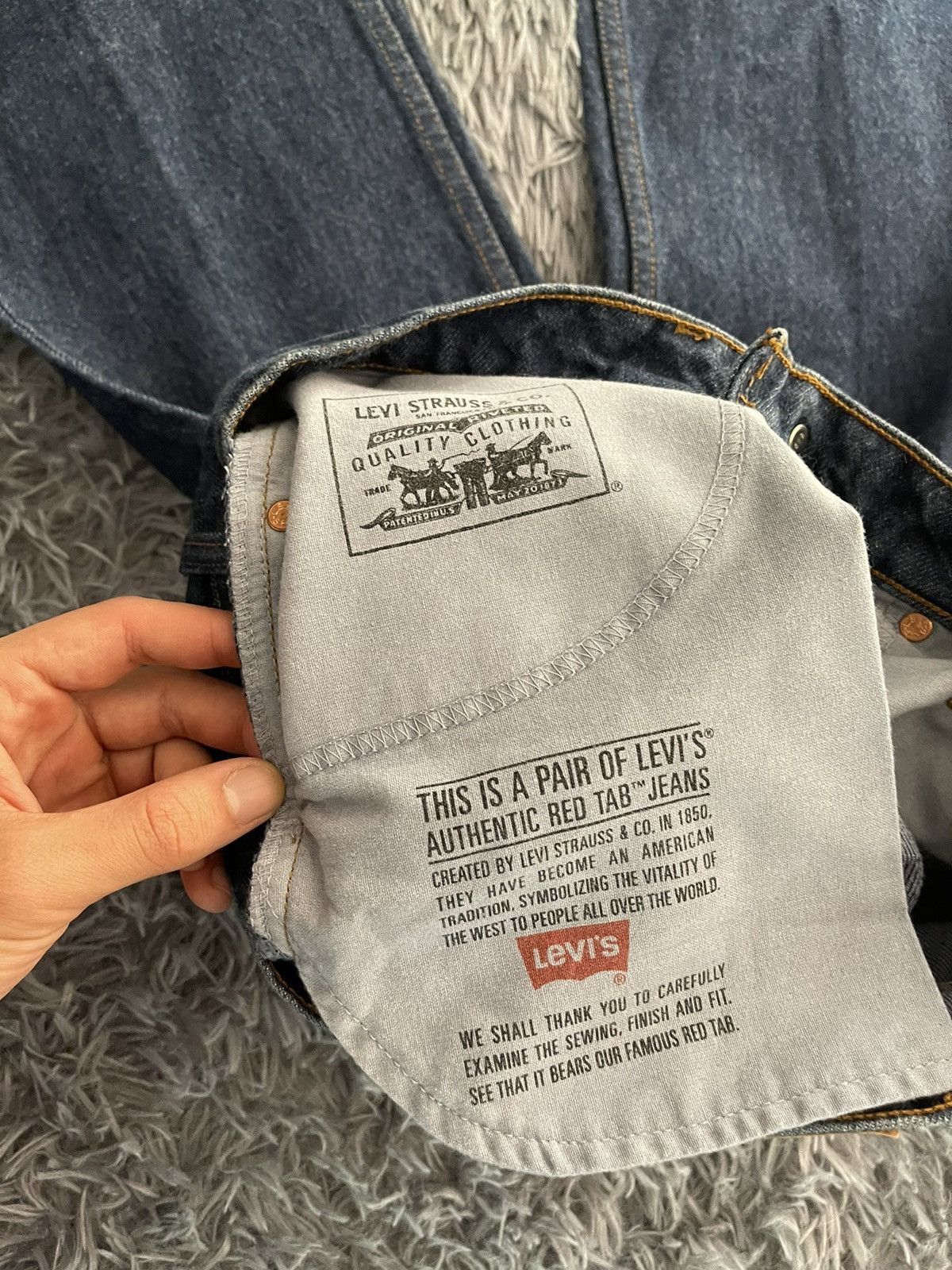 Levi's × Levi's Vintage Clothing × Vintage Levi’s 90s vintage straight fit denim pants jeans Size US 31 - 7 Thumbnail