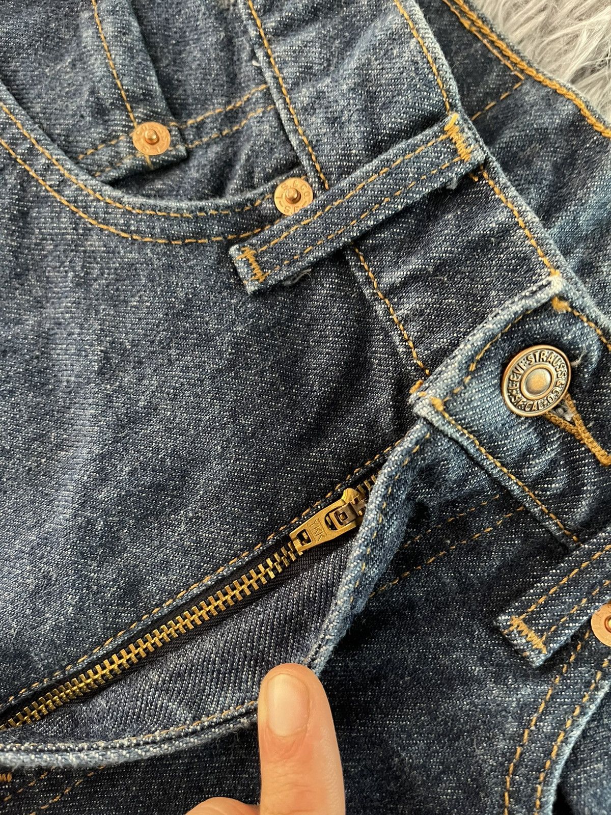 Levi's × Levi's Vintage Clothing × Vintage Levi’s 90s vintage straight fit denim pants jeans Size US 31 - 5 Thumbnail