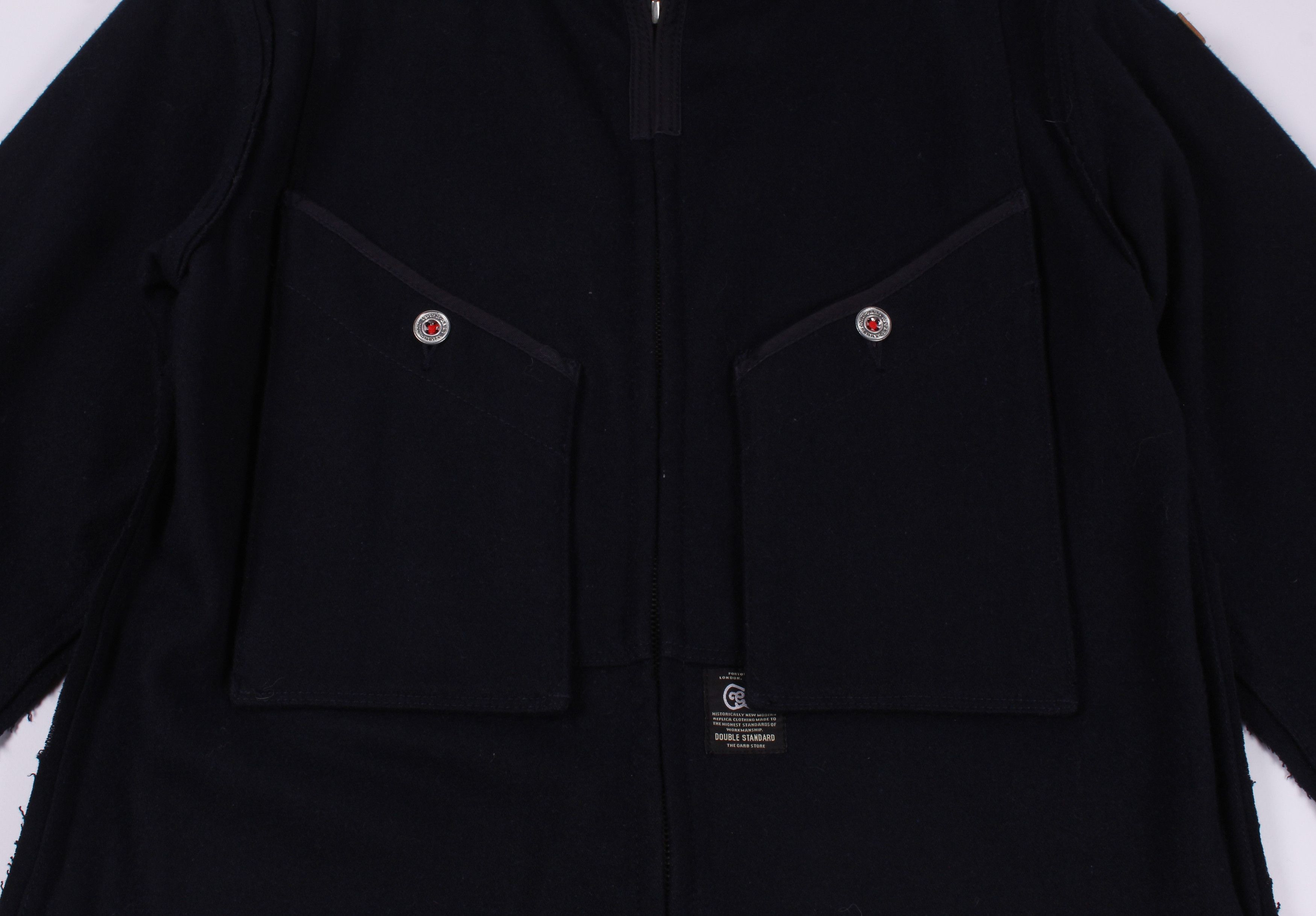 Garbstore Garbstore Navy Wool Chore Jacket Size US S / EU 44-46 / 1 - 3 Thumbnail