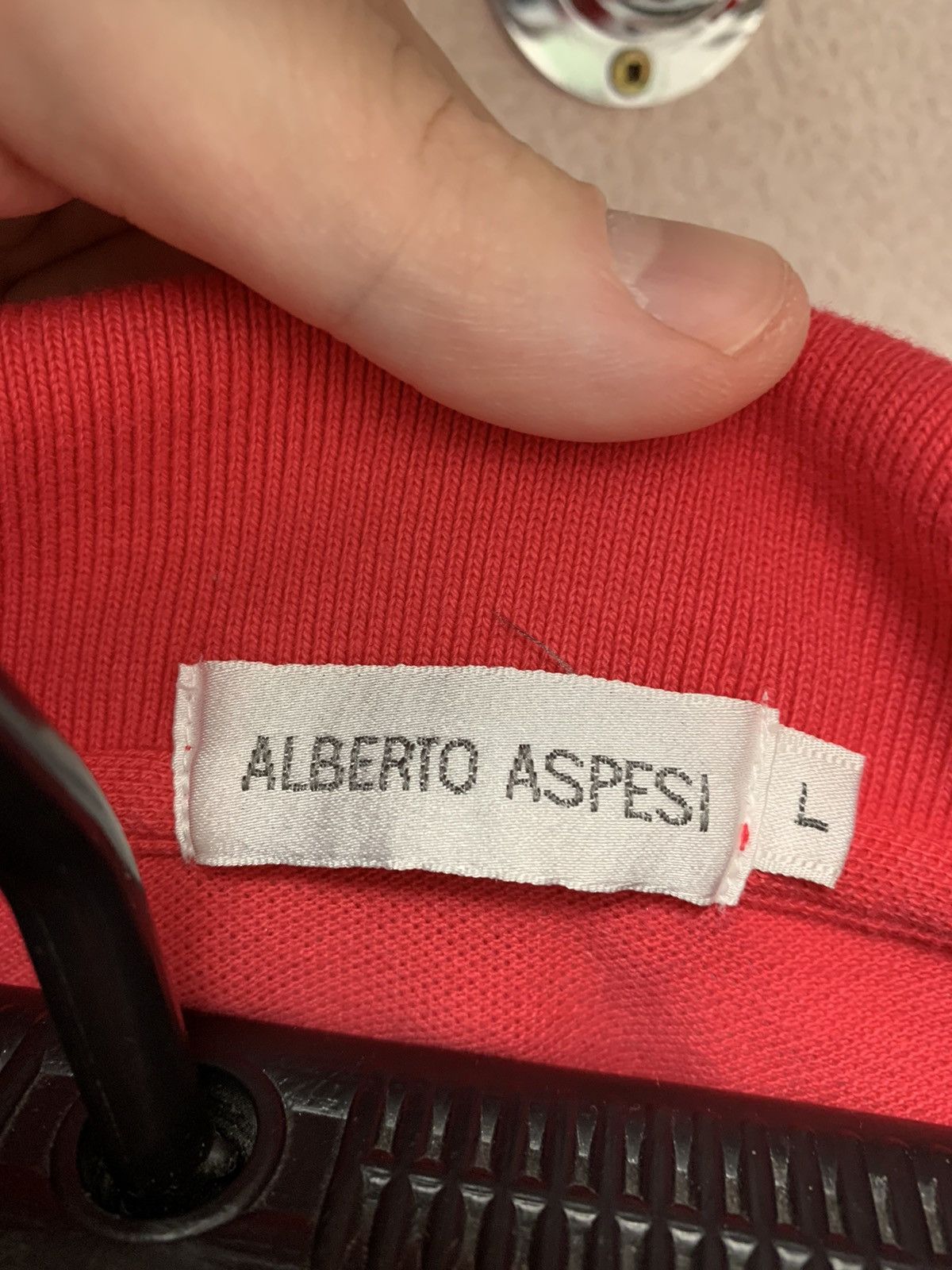 Alberto × Aspesi Alberto Aspesi pink polo long sleeve vintage L Size US L / EU 52-54 / 3 - 3 Thumbnail