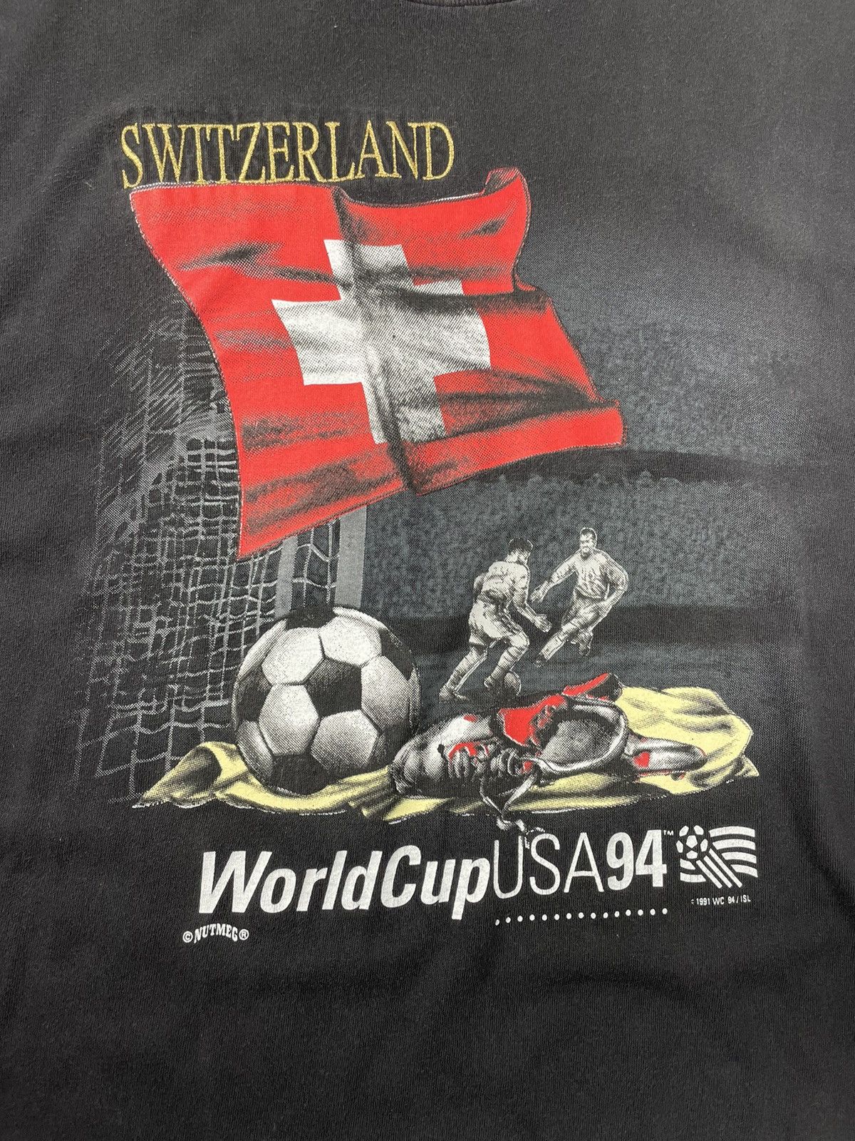 Nutmeg × Vintage 1991 Vintage Nutmeg World Cup USA 94 Tee T-Shirt Size US XL / EU 56 / 4 - 5 Thumbnail