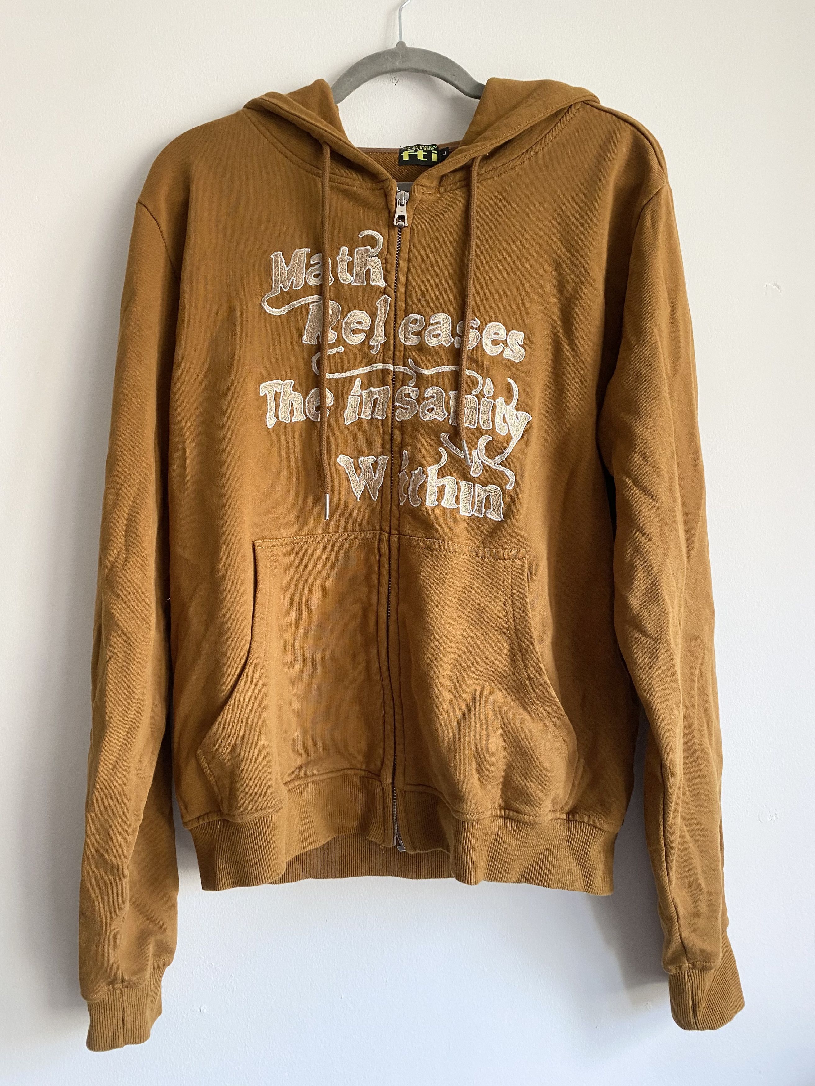 Streetwear Fuck This Industry Math Zipup Hoodie | Grailed