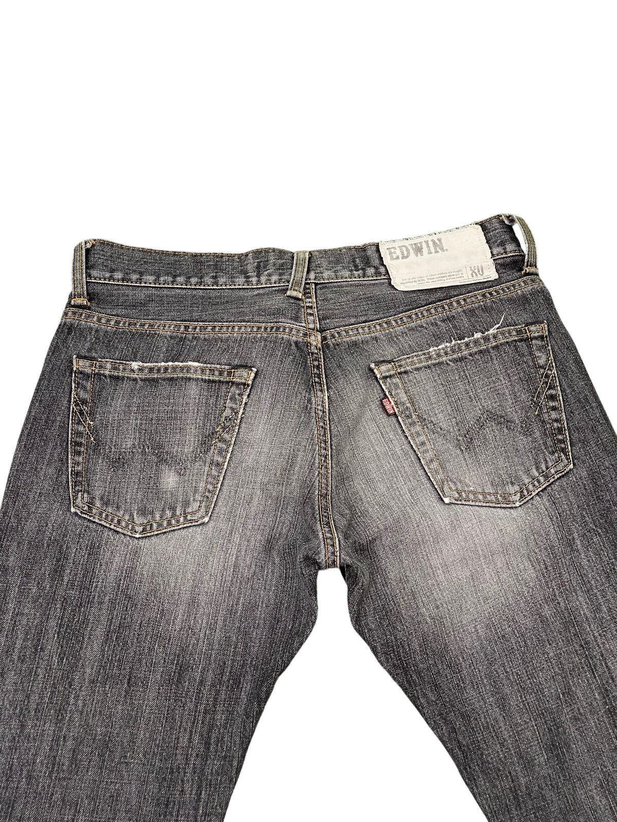 Edwin Flare Jeans Edwin Distress Apple Carv Low Rise Boot Cut 2🟦0 Size US 30 / EU 46 - 20 Thumbnail