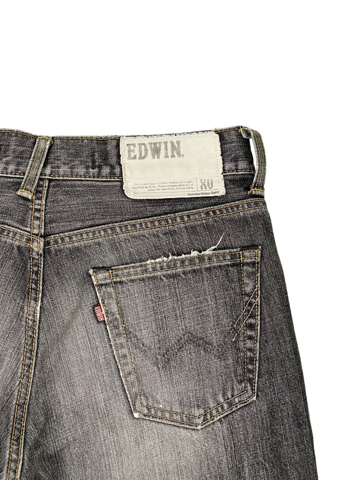 Edwin Flare Jeans Edwin Distress Apple Carv Low Rise Boot Cut 2🟦0 Size US 30 / EU 46 - 21 Thumbnail