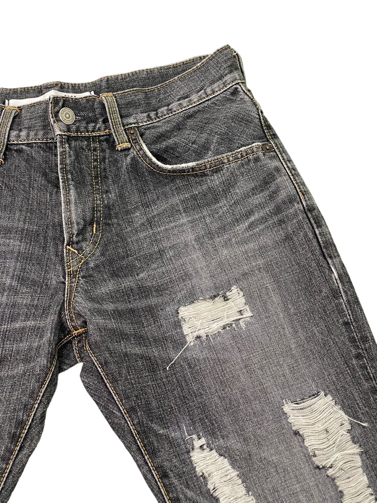 Edwin Flare Jeans Edwin Distress Apple Carv Low Rise Boot Cut 2🟦0 Size US 30 / EU 46 - 9 Thumbnail