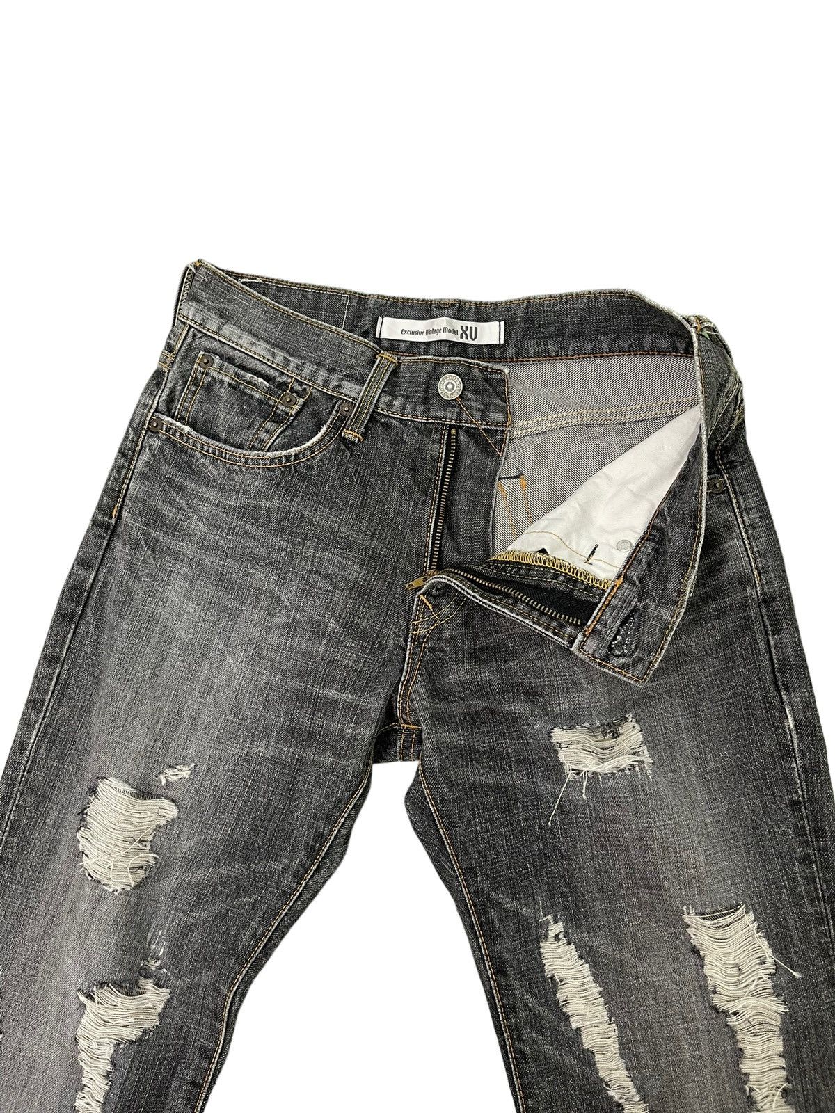 Edwin Flare Jeans Edwin Distress Apple Carv Low Rise Boot Cut 2🟦0 Size US 30 / EU 46 - 12 Thumbnail