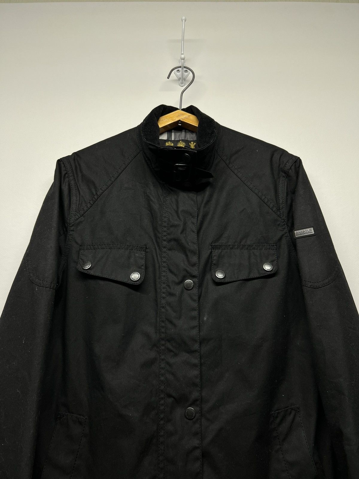 Barbour × Vintage Vintage Barbour International B.Intl Atomizer Wax Jacket 00s Size M / US 6-8 / IT 42-44 - 2 Thumbnail